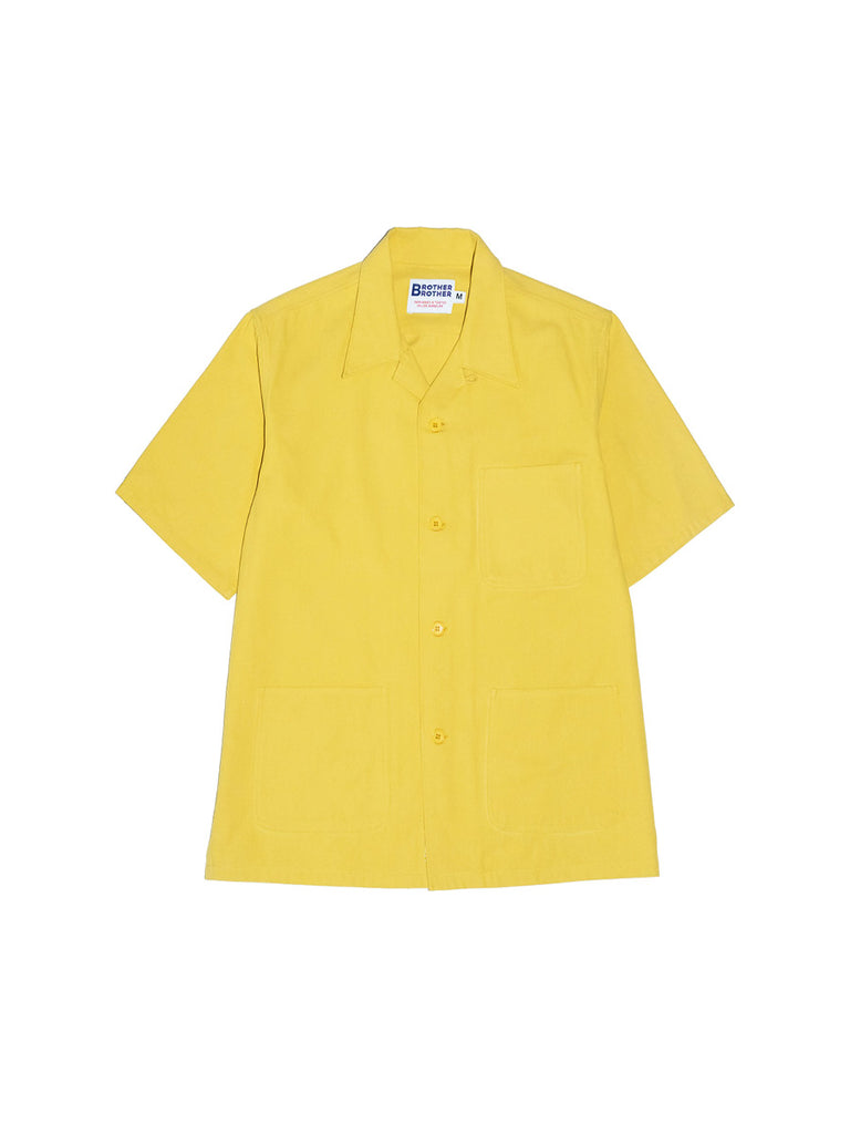Twill Camp Shirt in Mustard