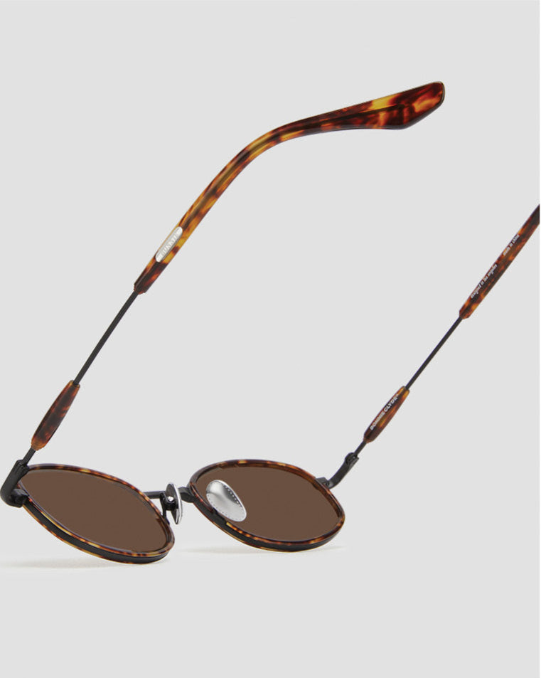 Bicycle Sunglasses in Demi Tortoise with Brown Lenses