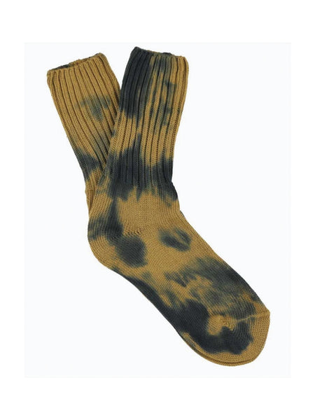 Tie Dye Socks in Indigo and Bronze