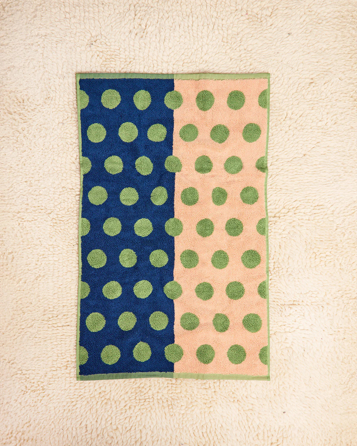 Green Dot Hand Towel