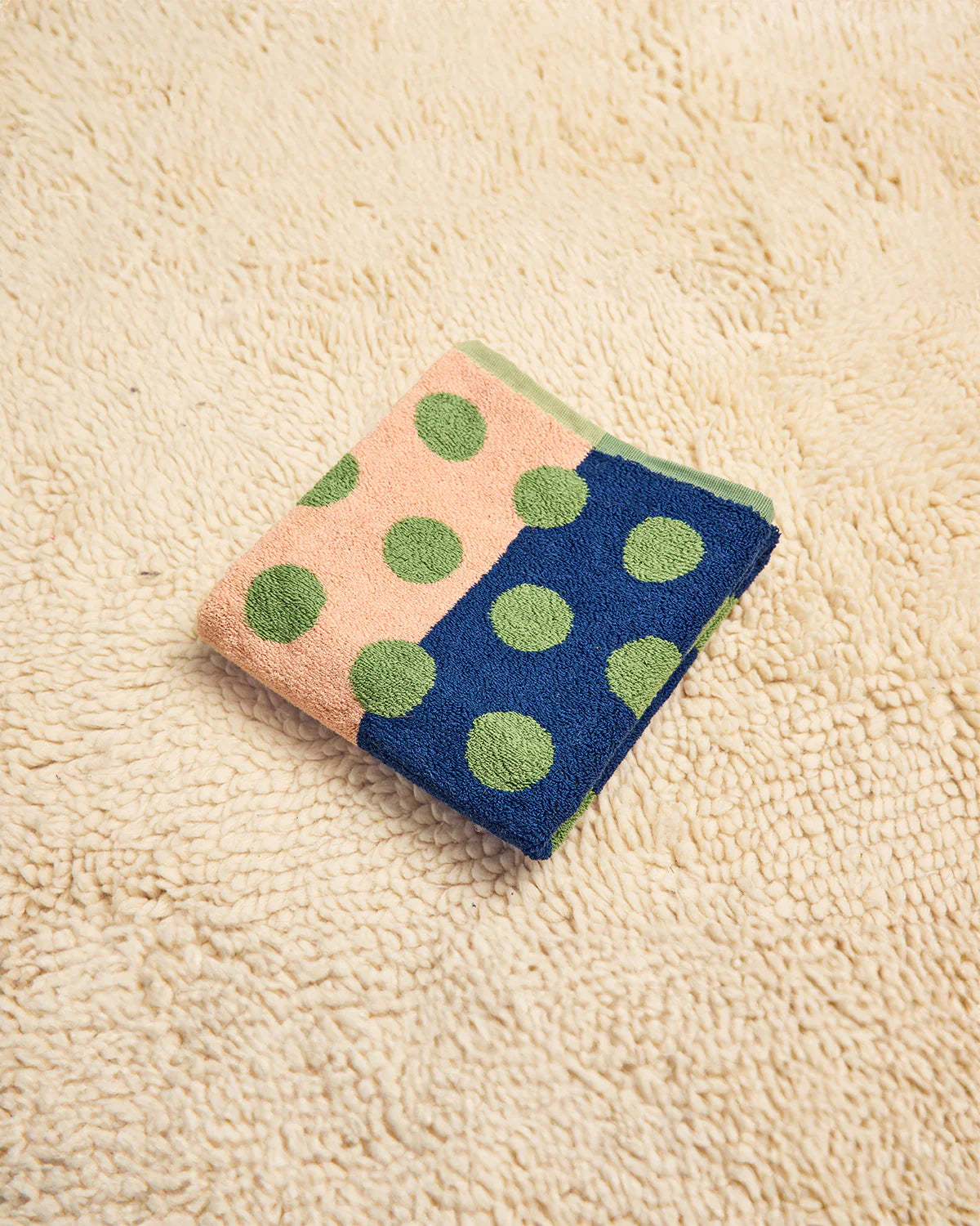 Green Dot Hand Towel