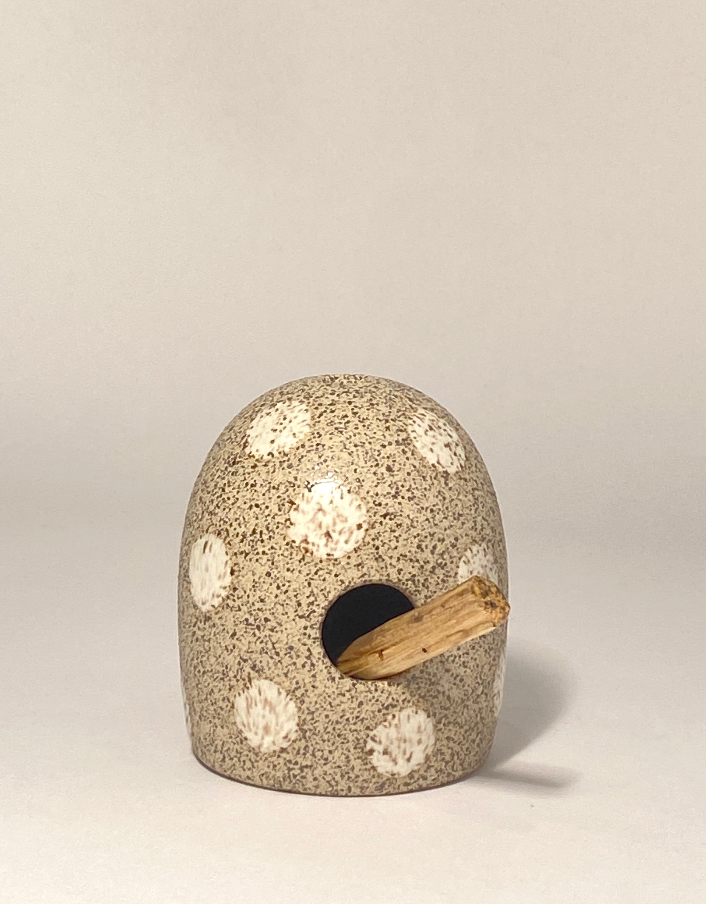 Natural Palo Santo Home with White Dots