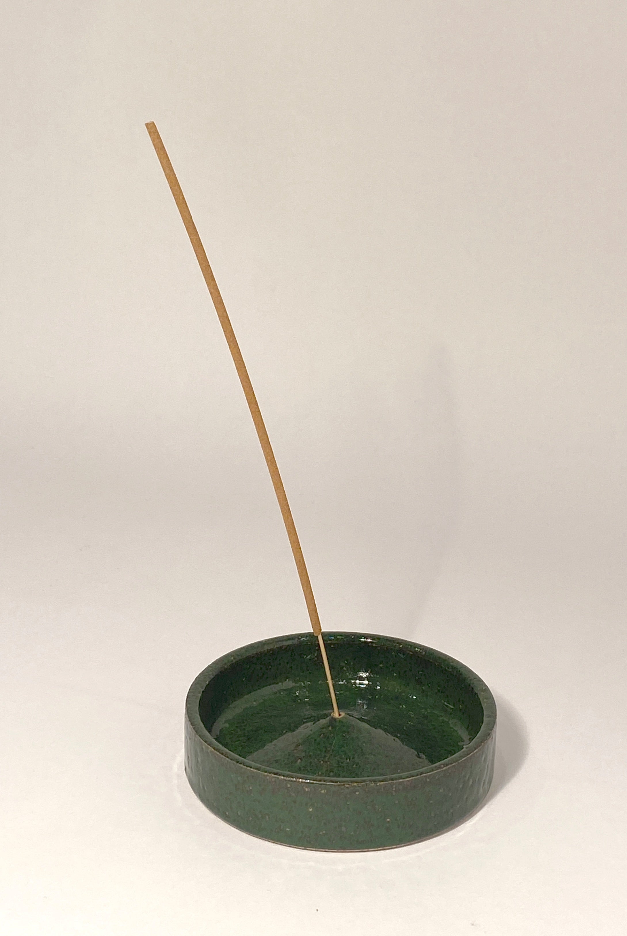 Forest Green Speckle Incense Burner