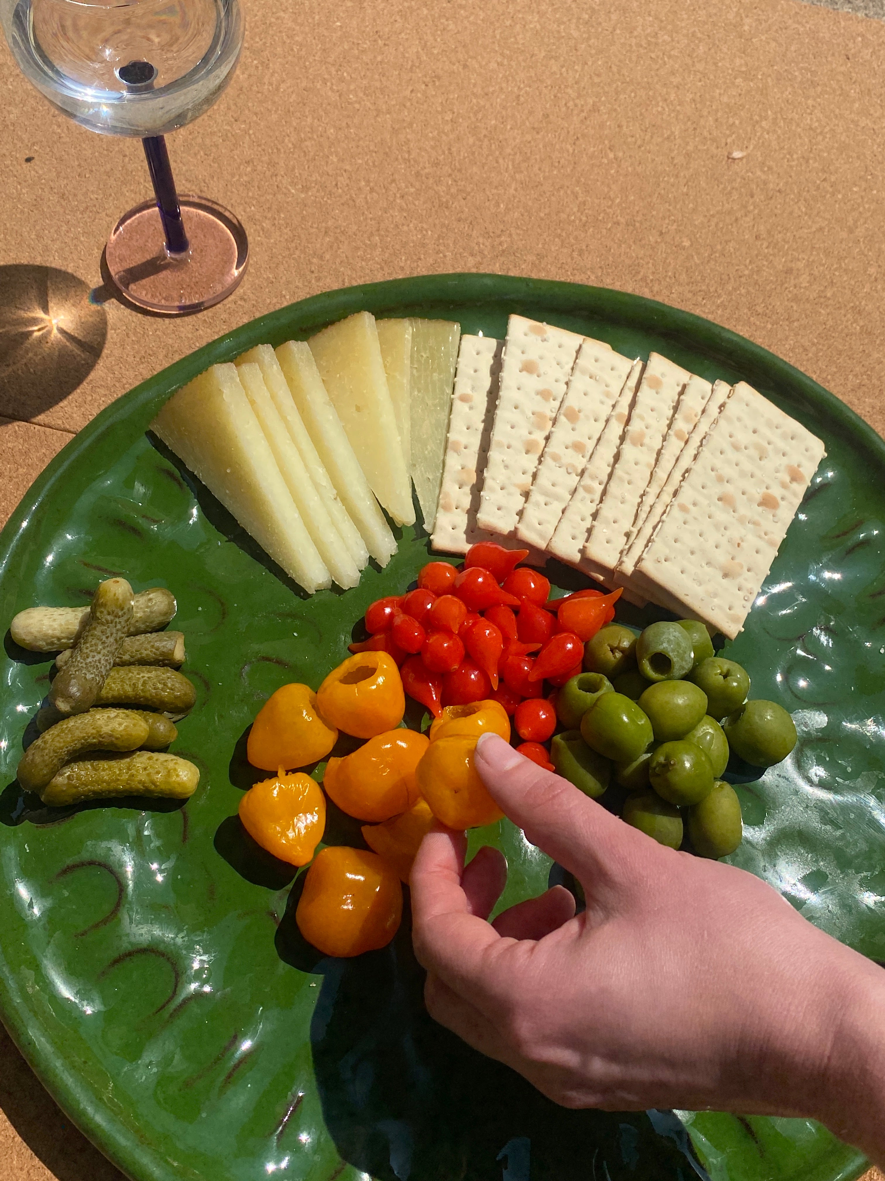 Platter in Froggy Green
