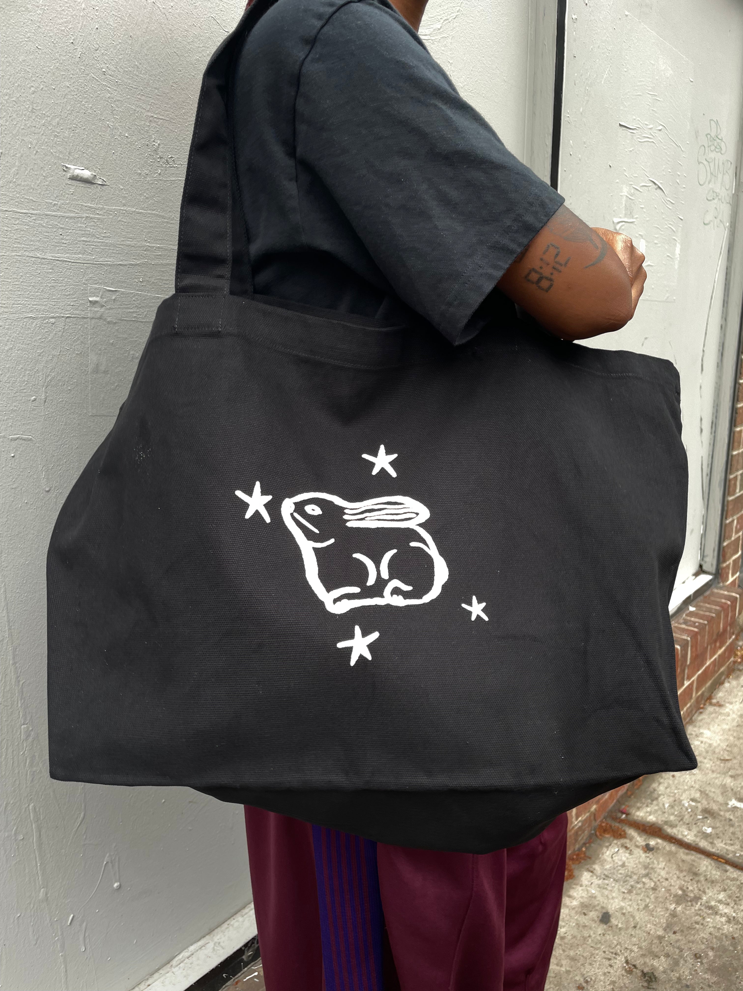 YOWIE STARBUNNY X-LARGE BLACK TOTE