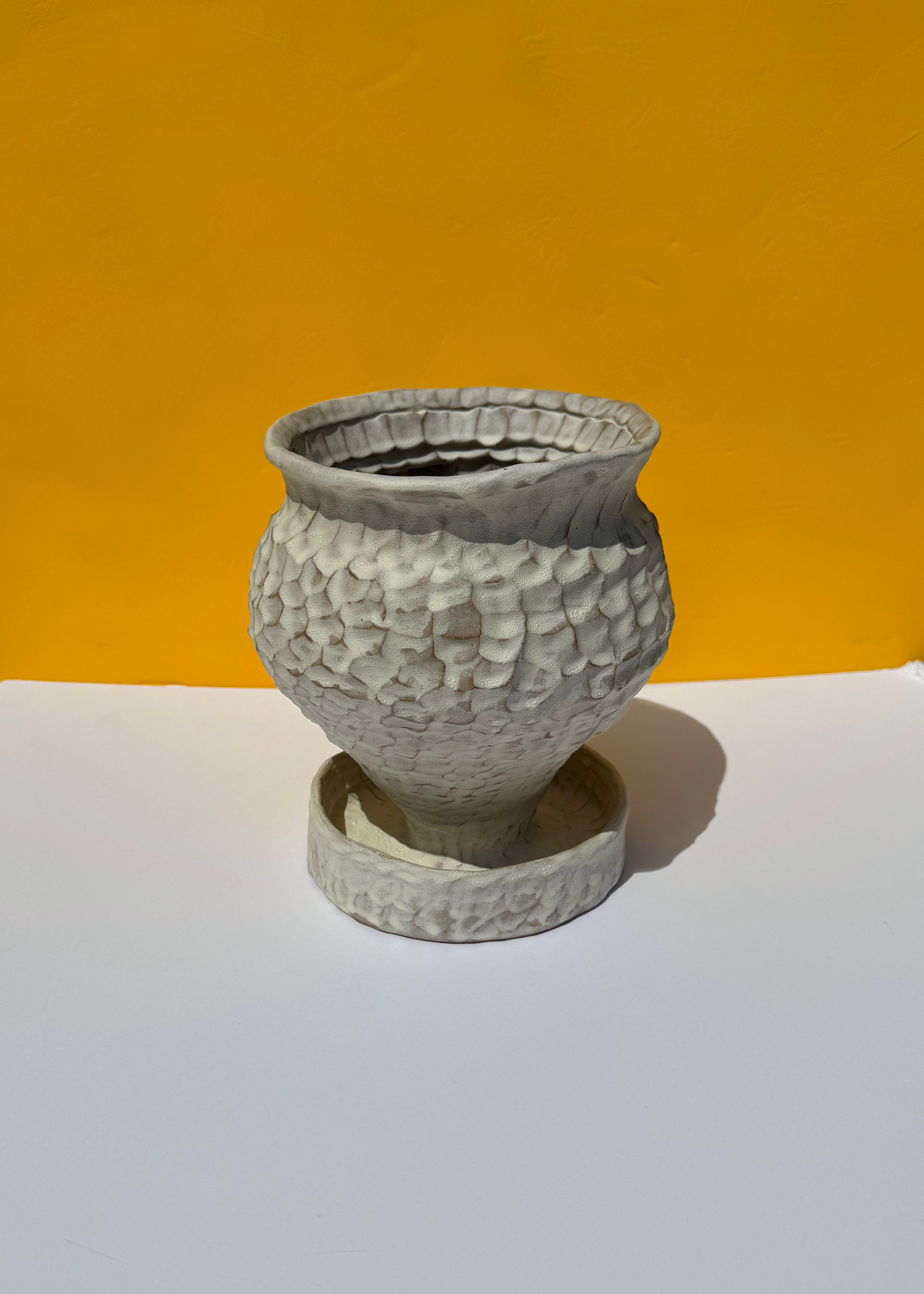 Amphora Planter in Alabaster