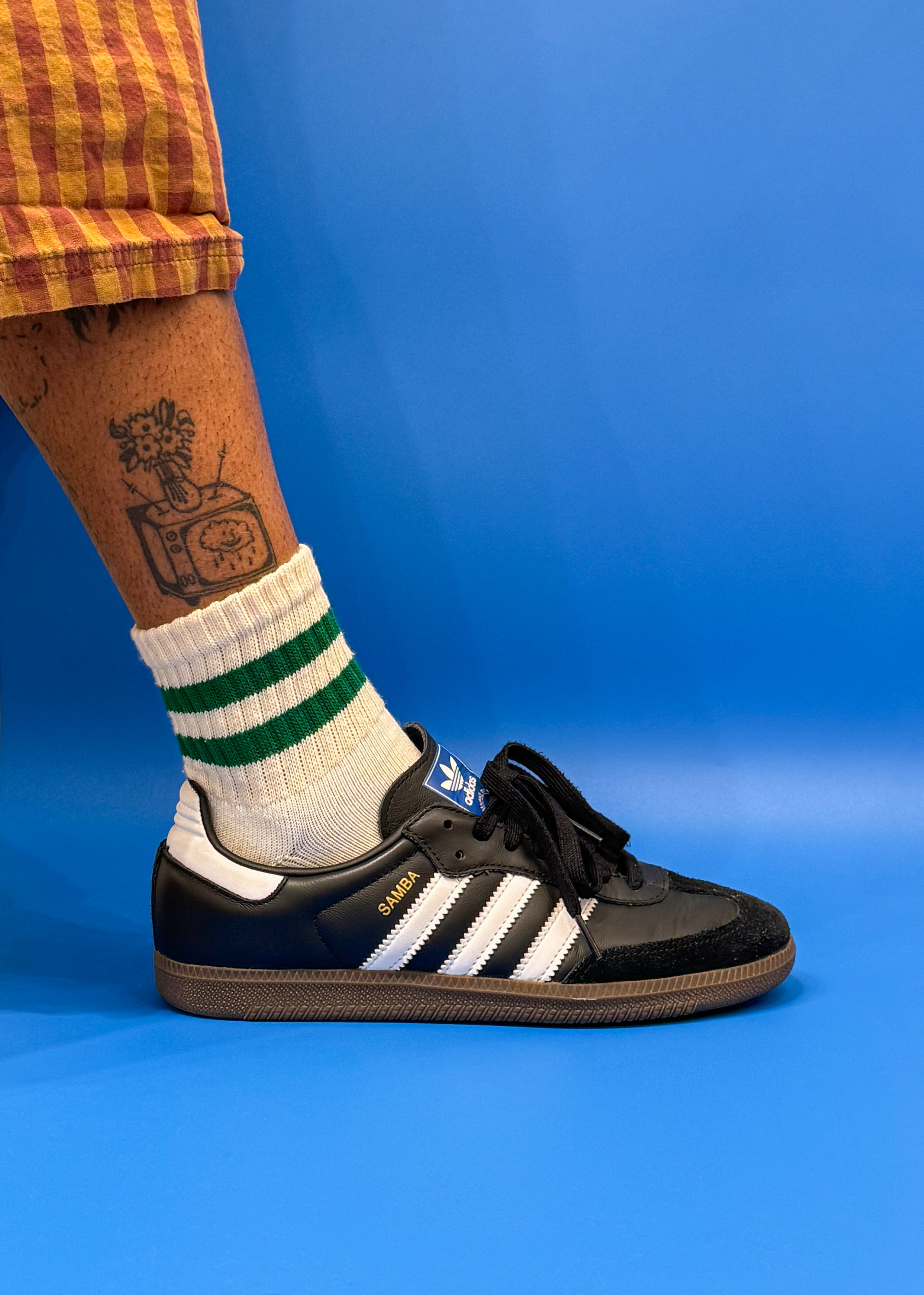 The Mono Stripe Quarter Crew