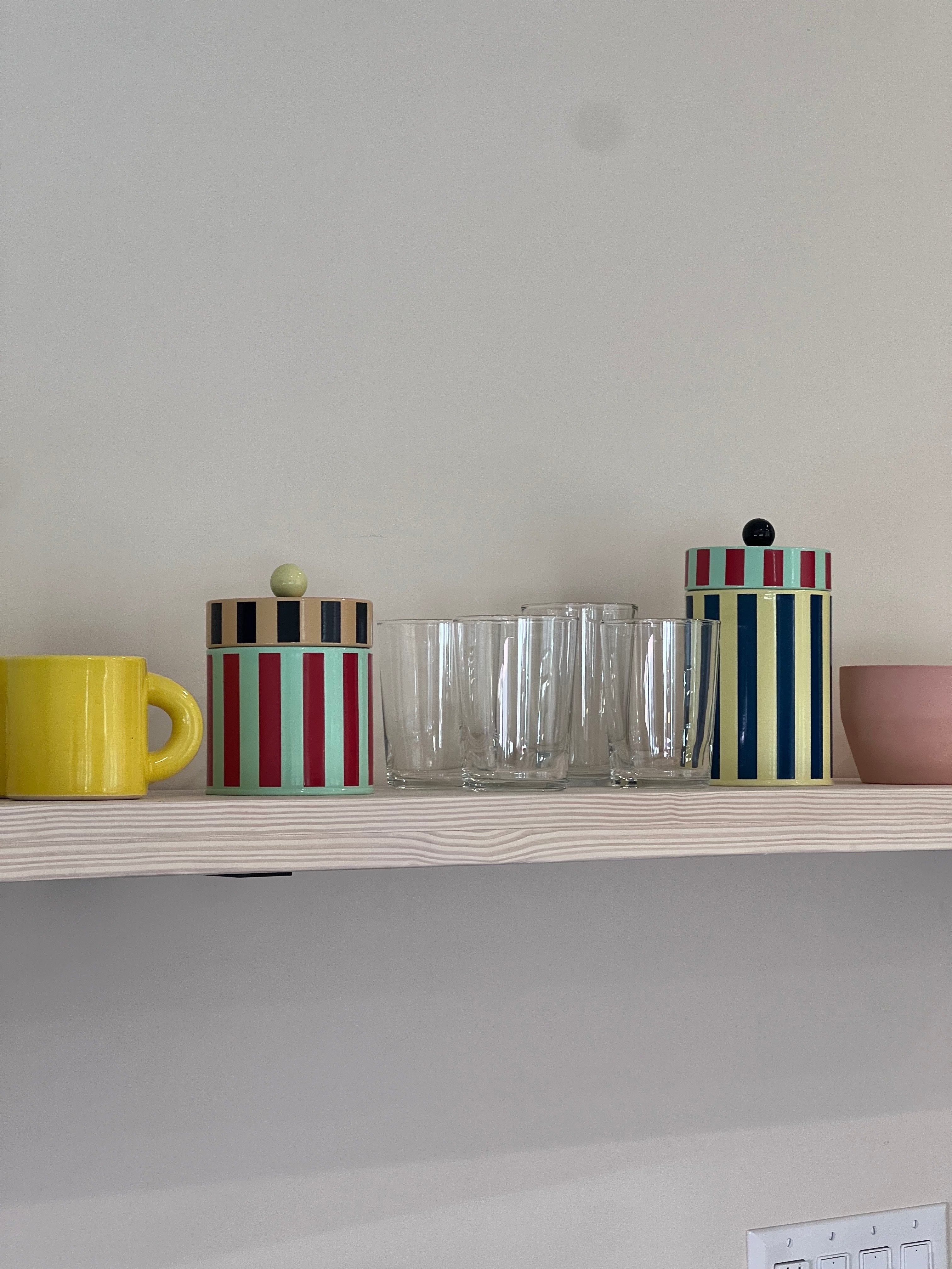 Short Striped Canister