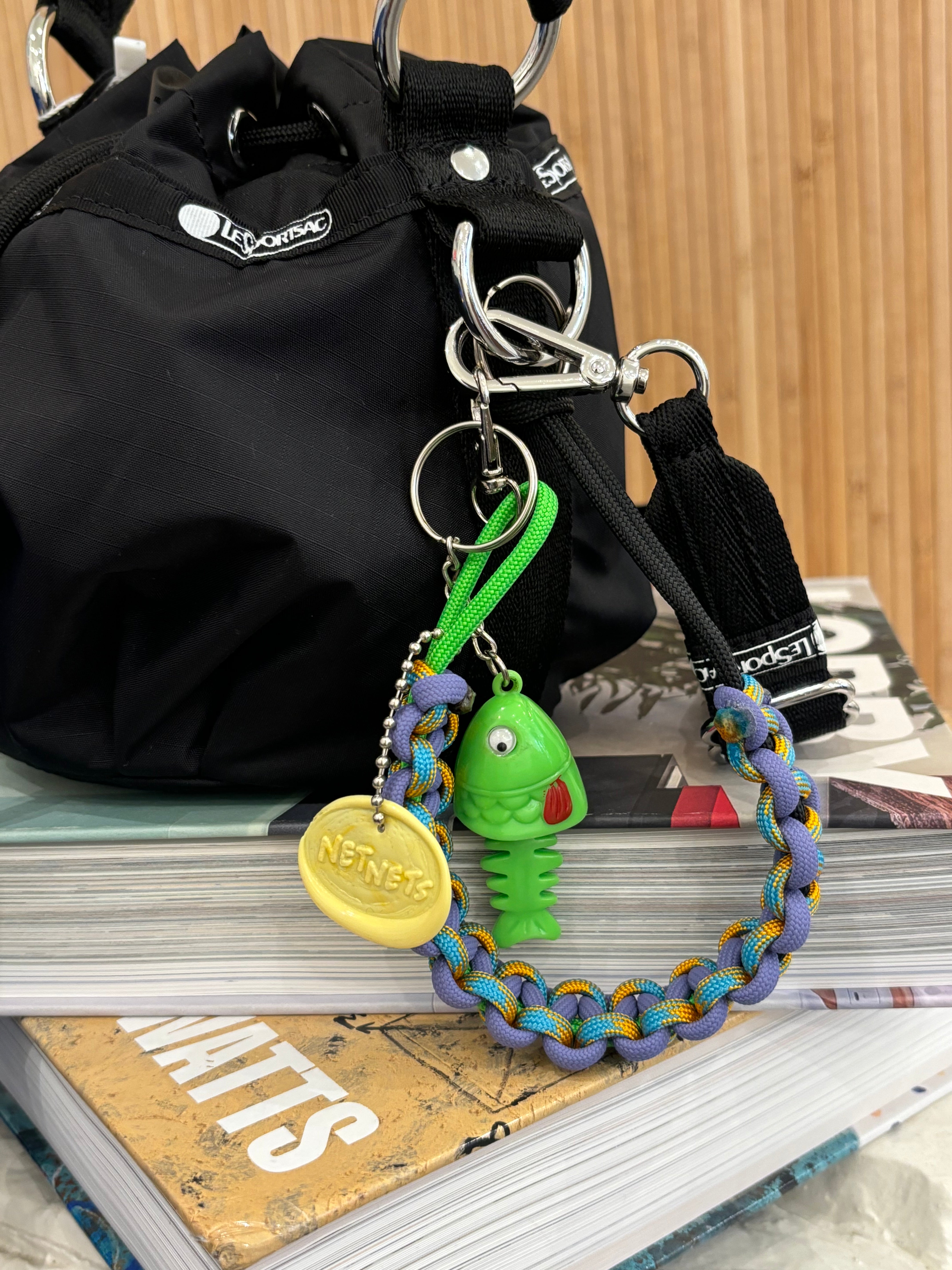 Net Nets Keychain in Coral Reef