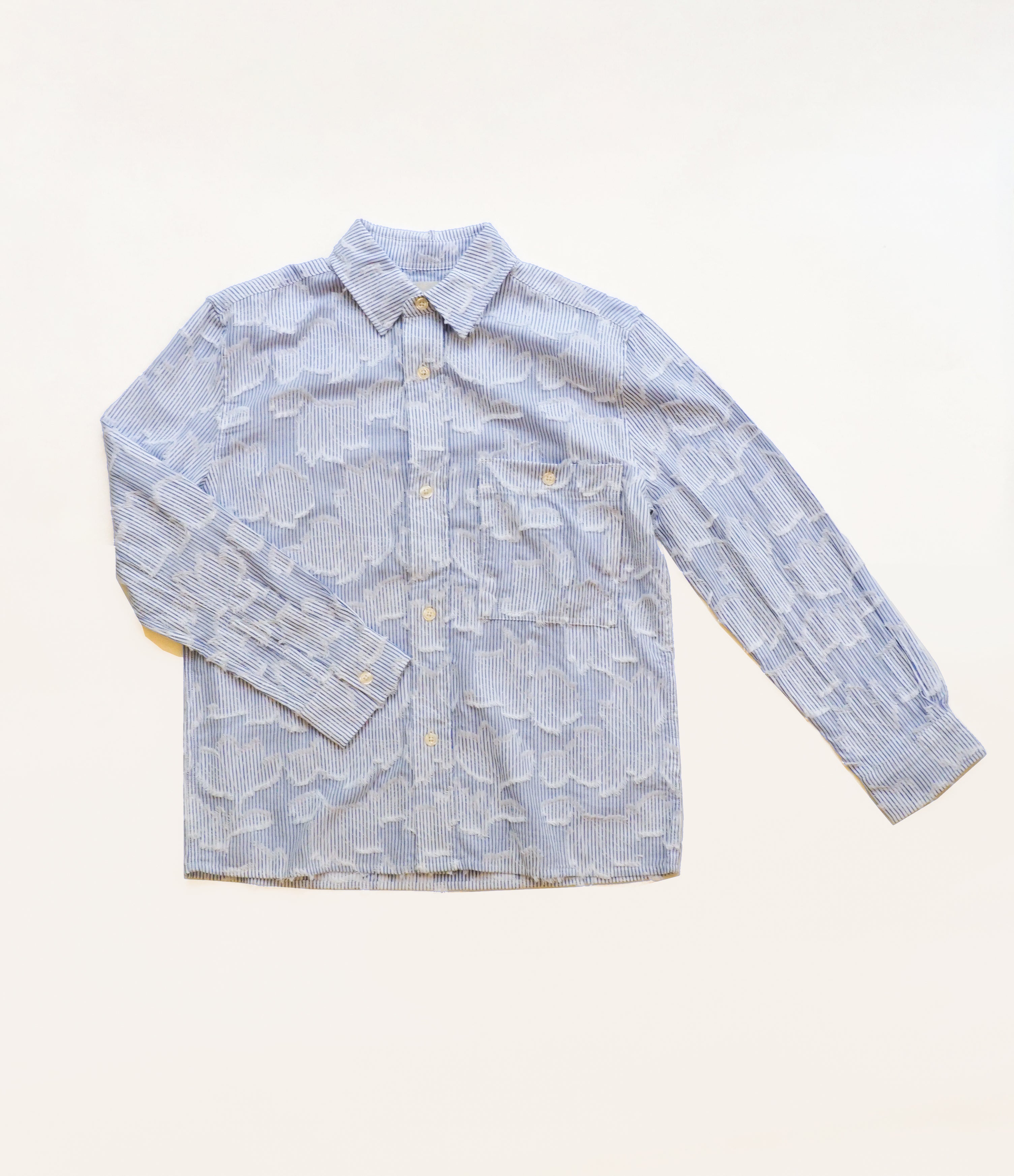 Lite Year Feathered Stripe Button Up