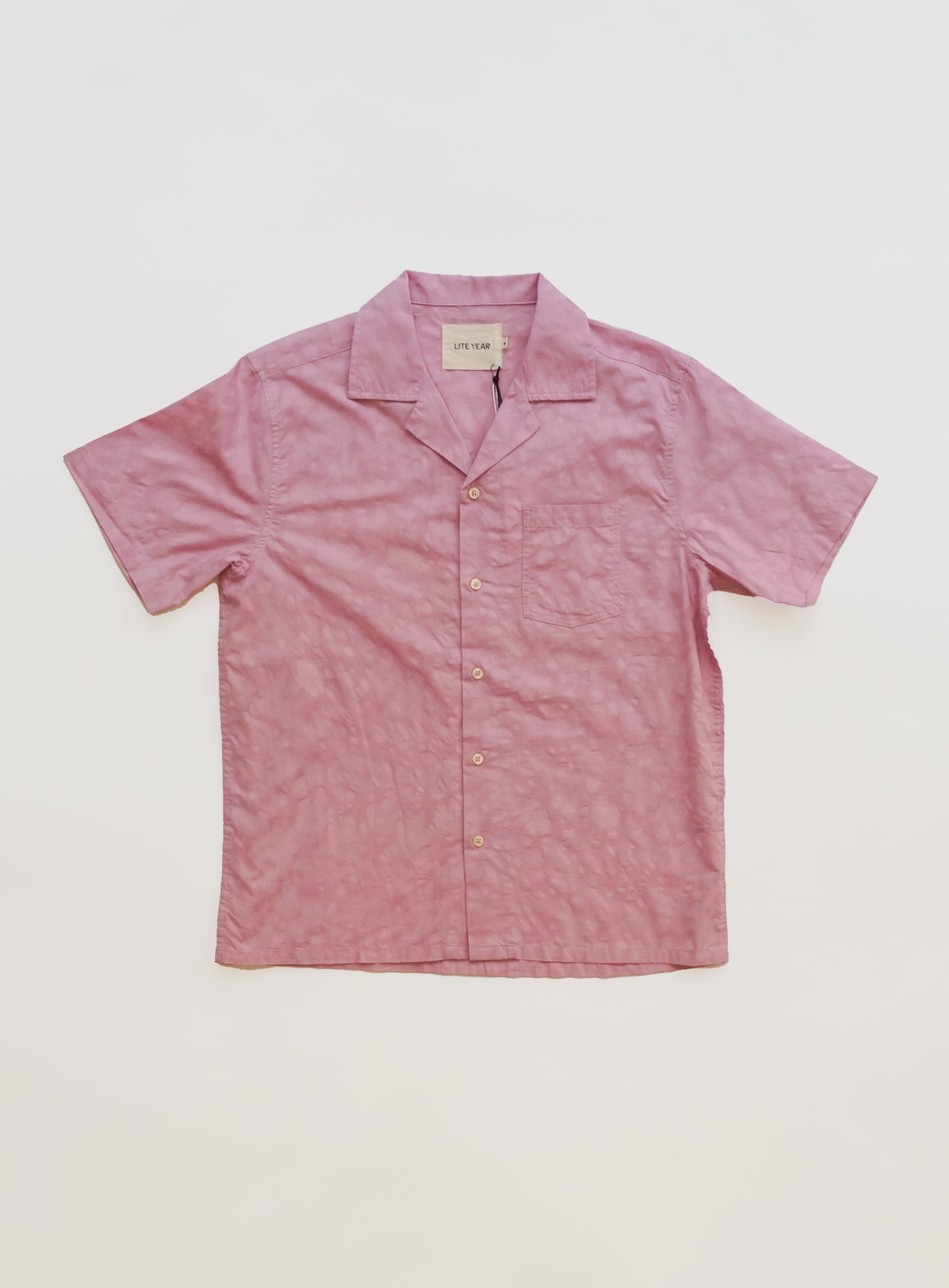 Lite Year Pink Camp Collar Shirt
