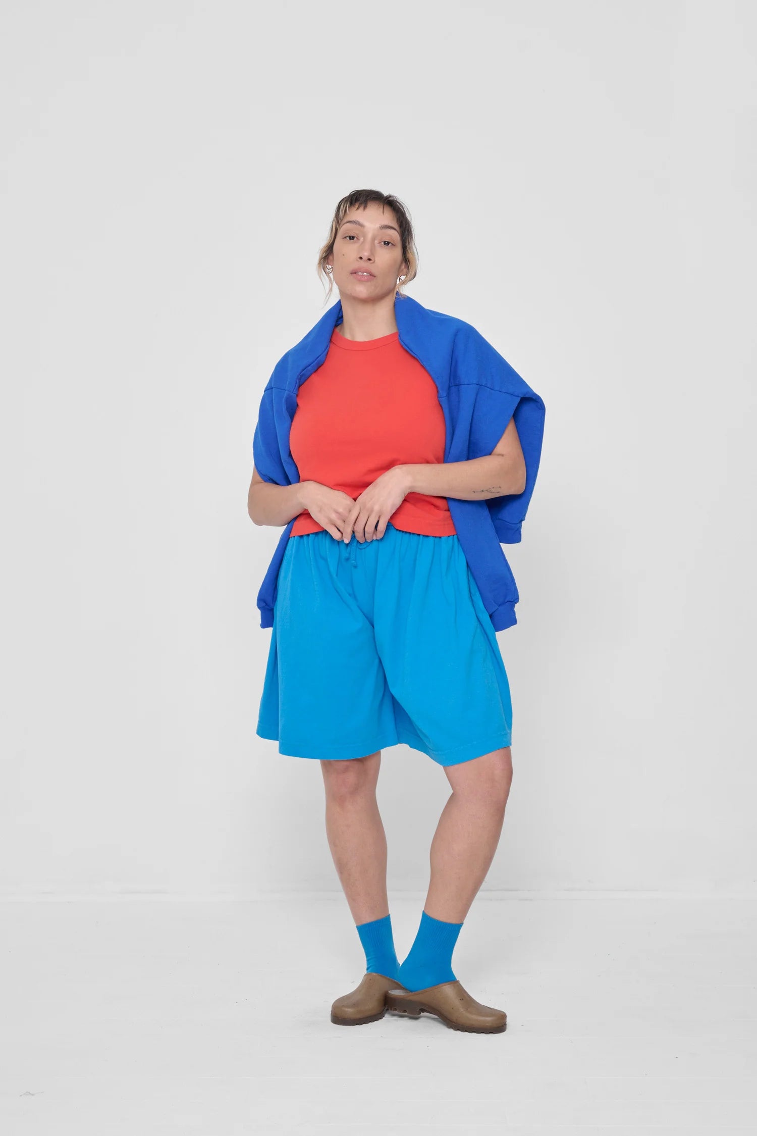 Long Tubular Shorts in Malibu