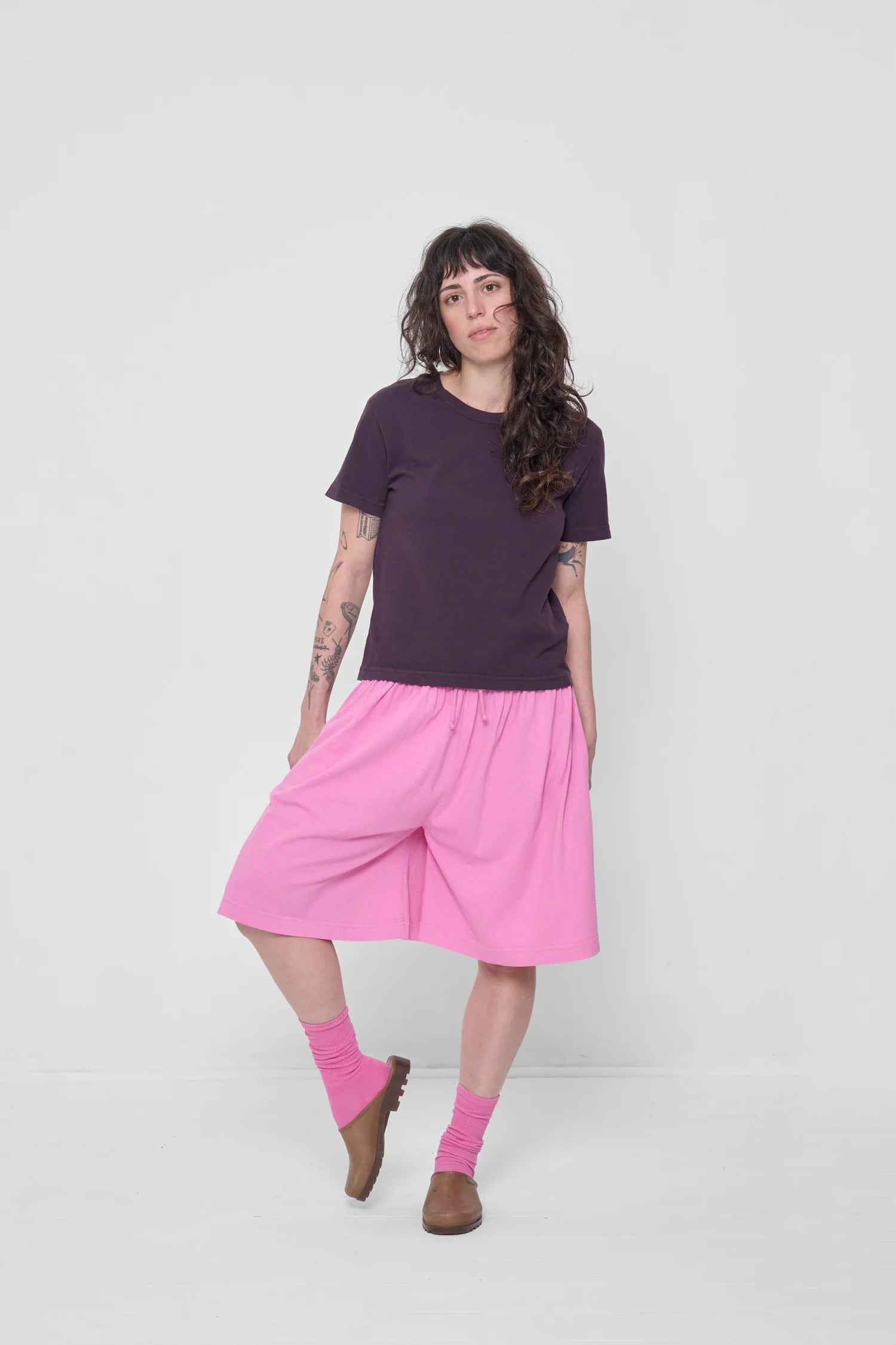 Long Tubular Shorts in Pixie