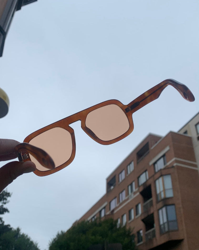 Jane Sunglasses in Light Brown by Elisa Johnson