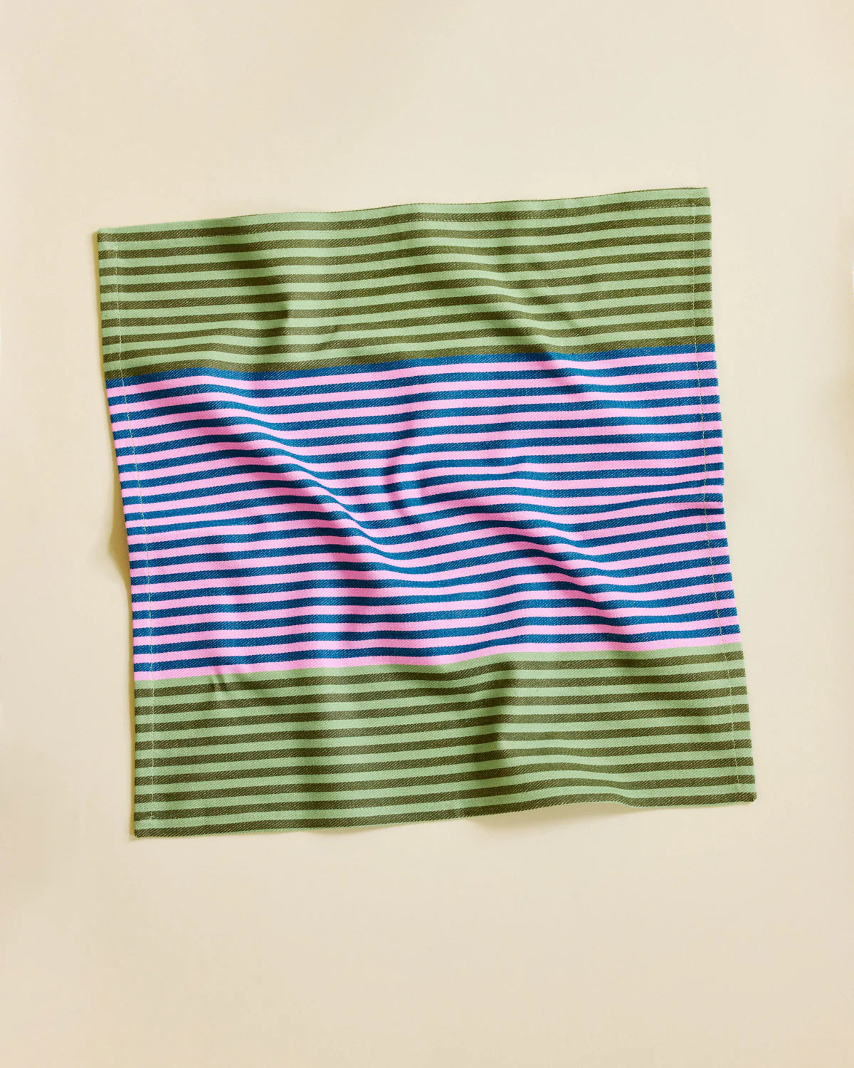 Duo Stripe Napkins in Rosemary