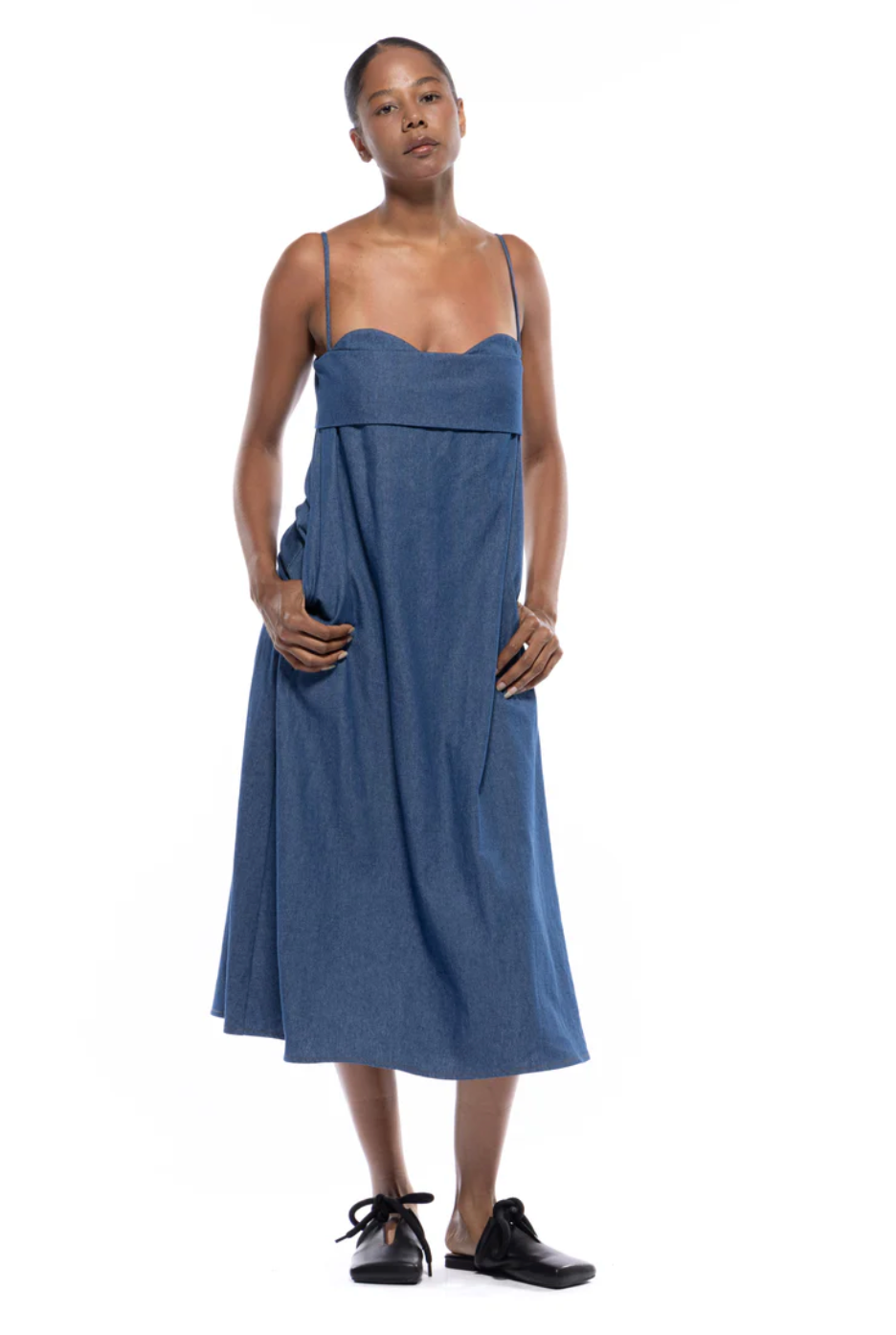 Verona Dress 3.0 in Dark Indigo