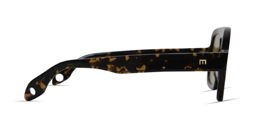 Jane in Dark Brown Tortoise Olive Green Lens