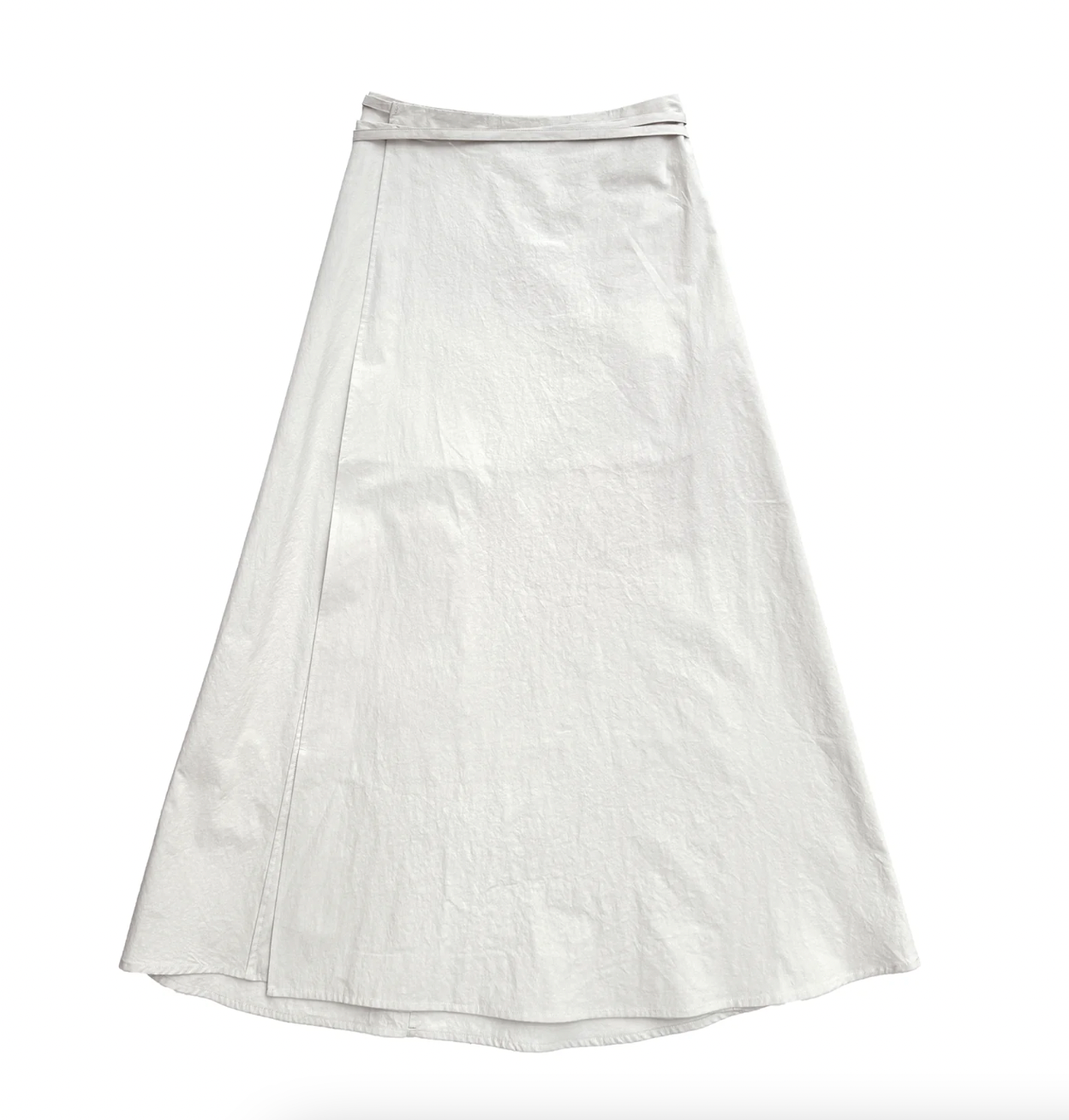 Wrap Midi Skirt in Ecru