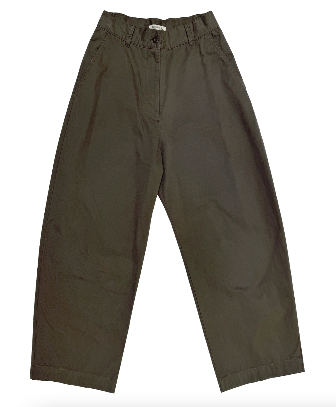 Loose Barrel Pant in Deep Moss