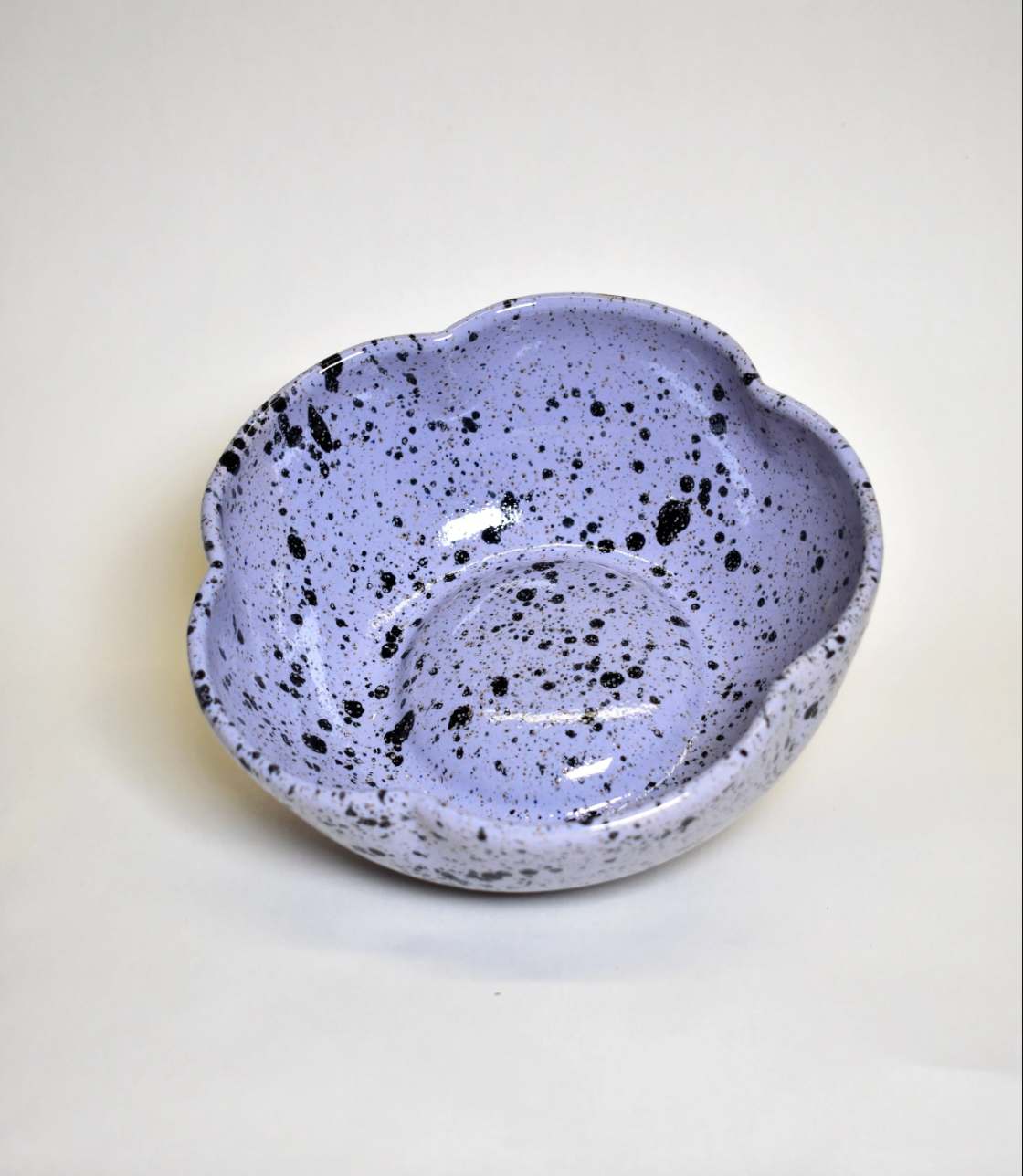 Flower Bowl in Lavender Speckle