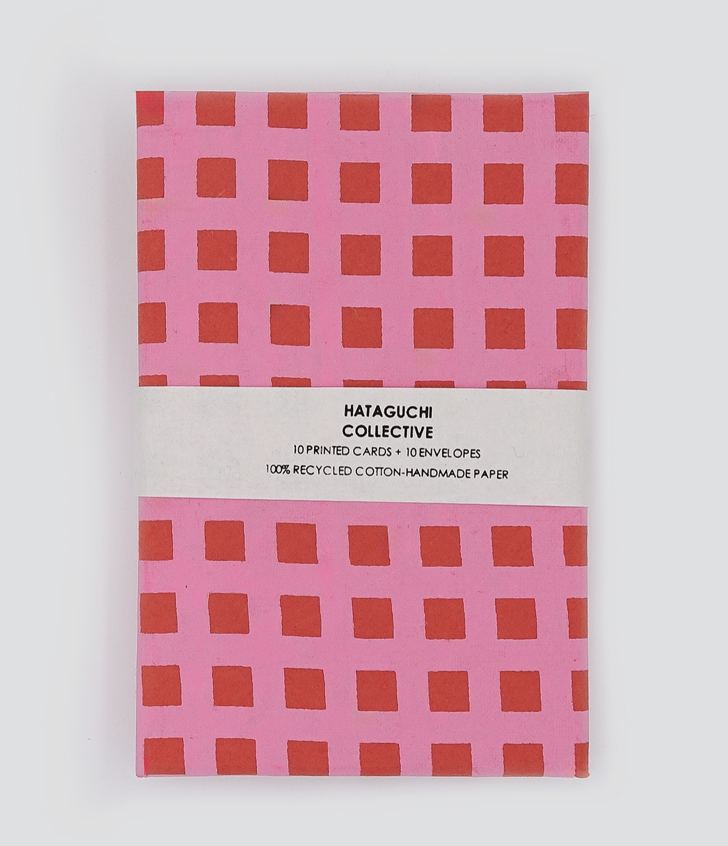 Greeting Card Set in Grid Cherry