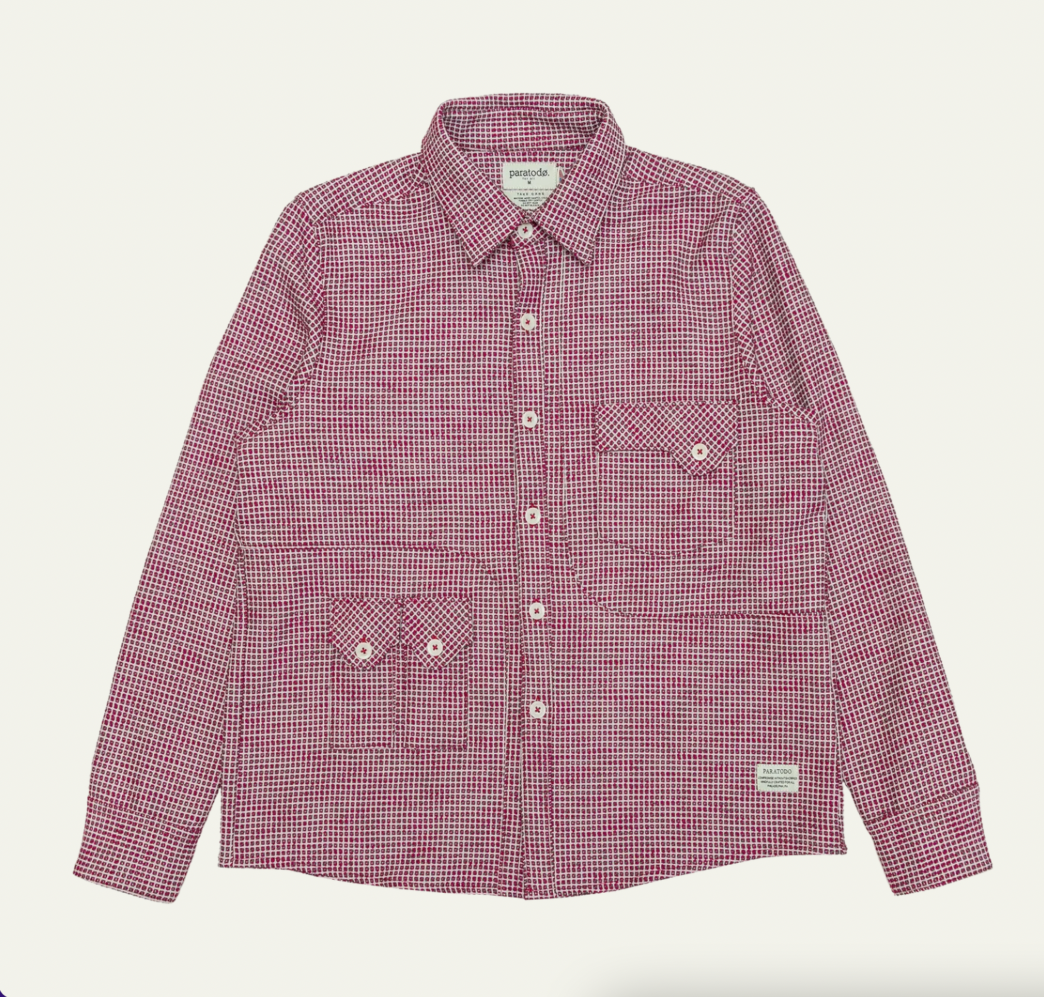 Jardin Shirt in Raspberry Jaquard