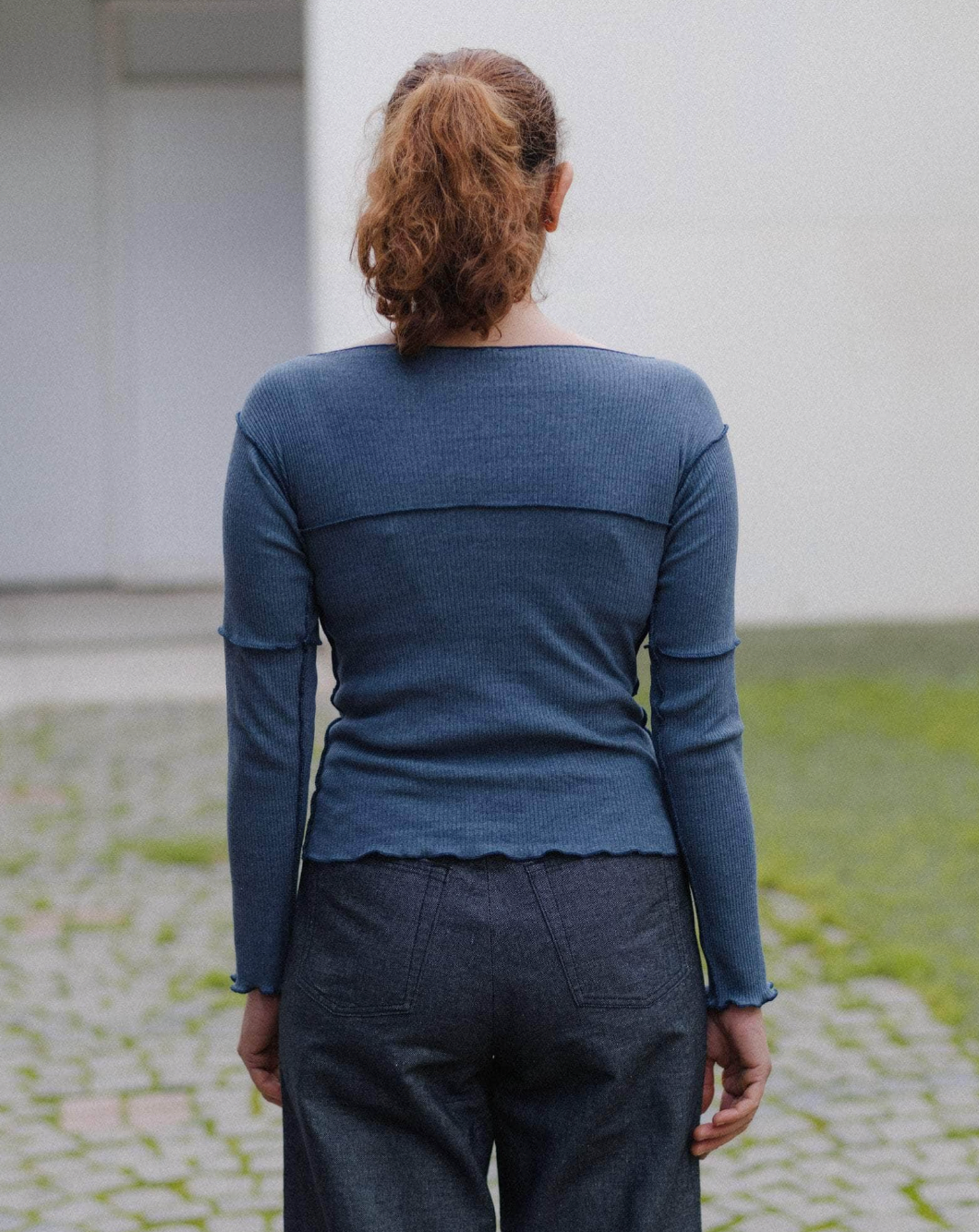 Cinder Long Sleeve in Dark Denim