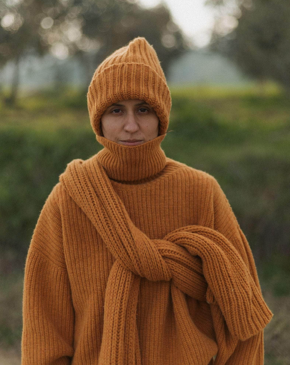 Mea Scarf in Clair Orange