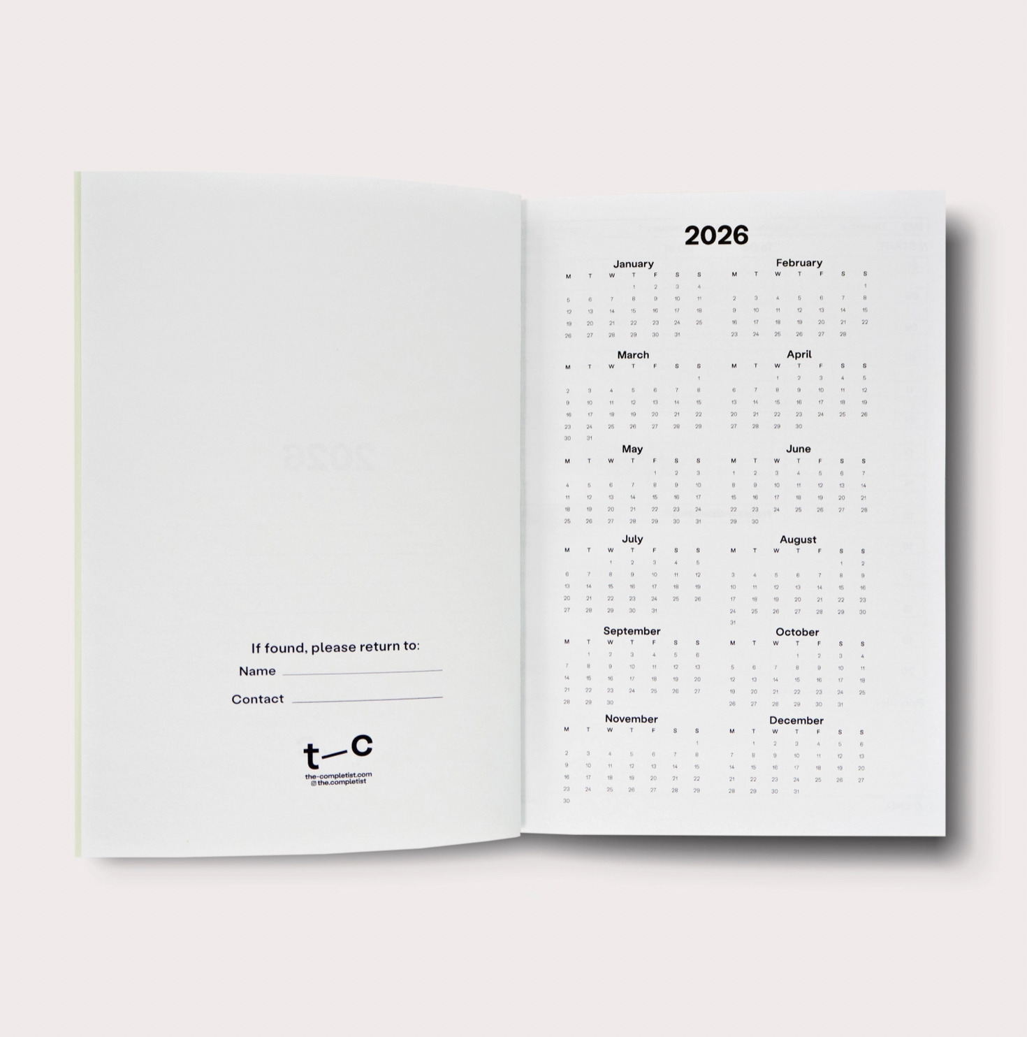 Hazy 2026 Dated Daily Planner Book