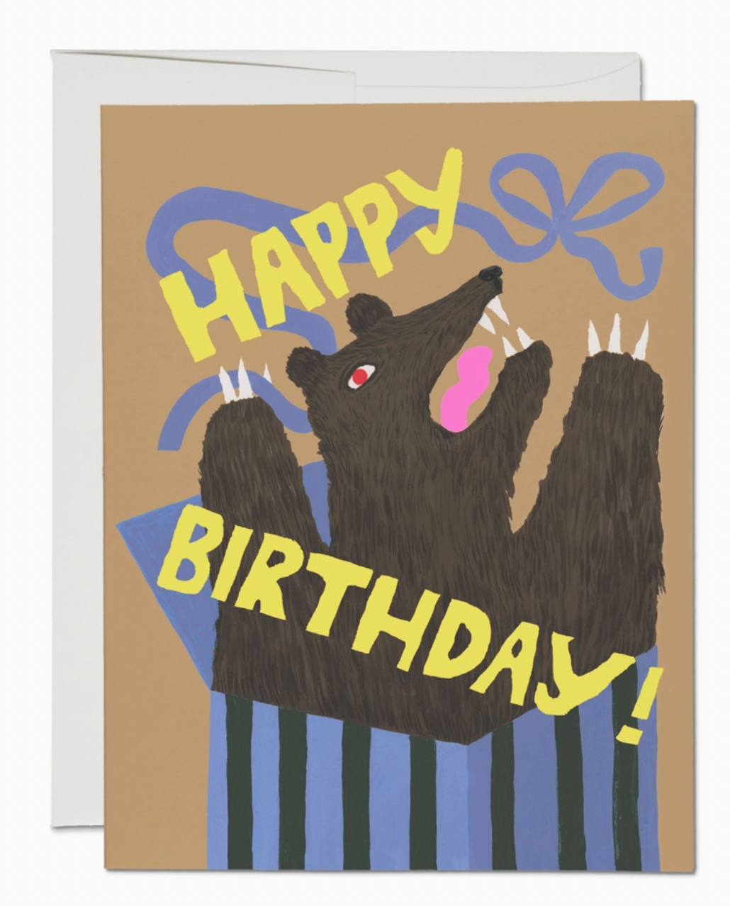 Bear Surprise Birthday Greeting Card