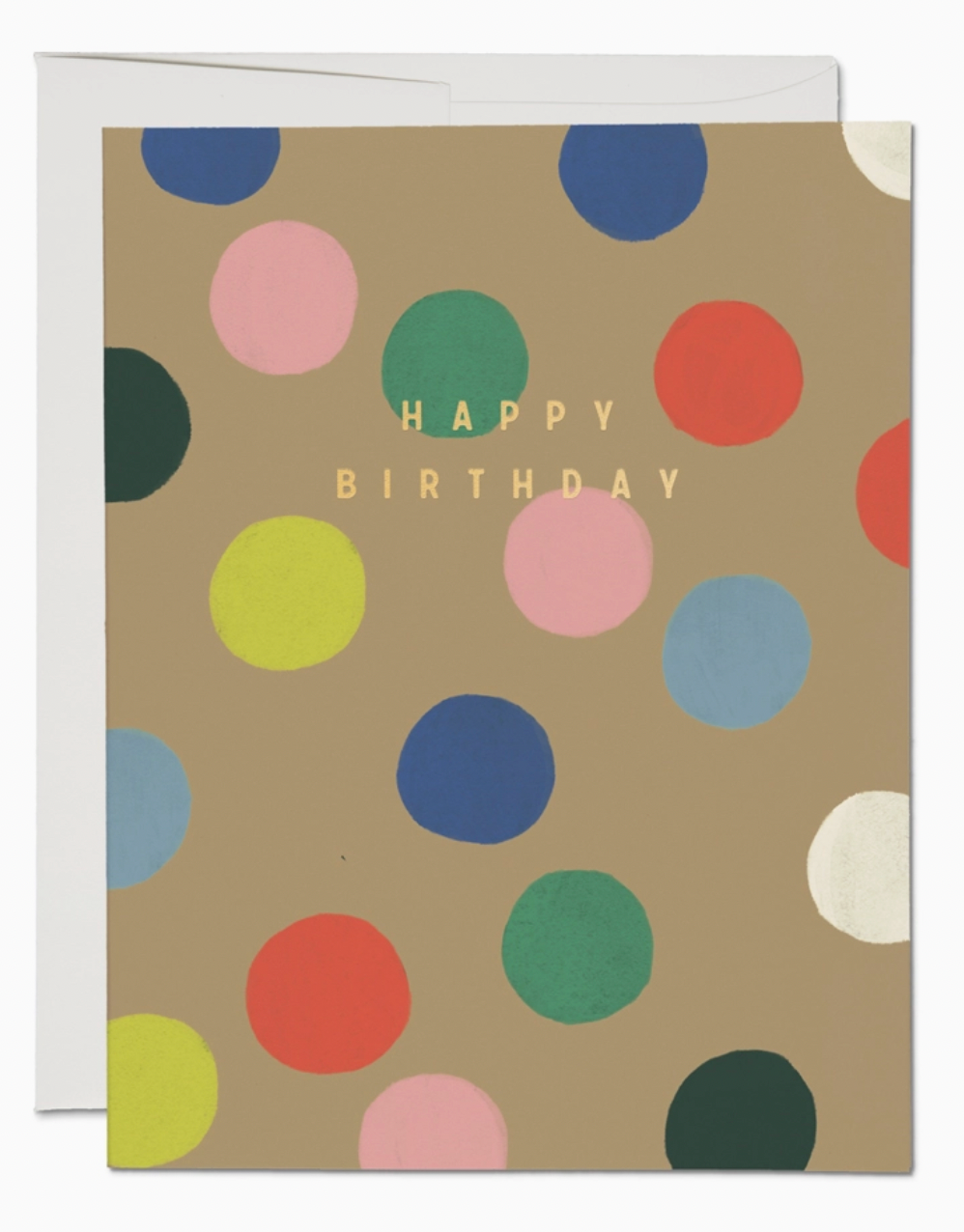 Rainbow Dots Birthday Greeting Card