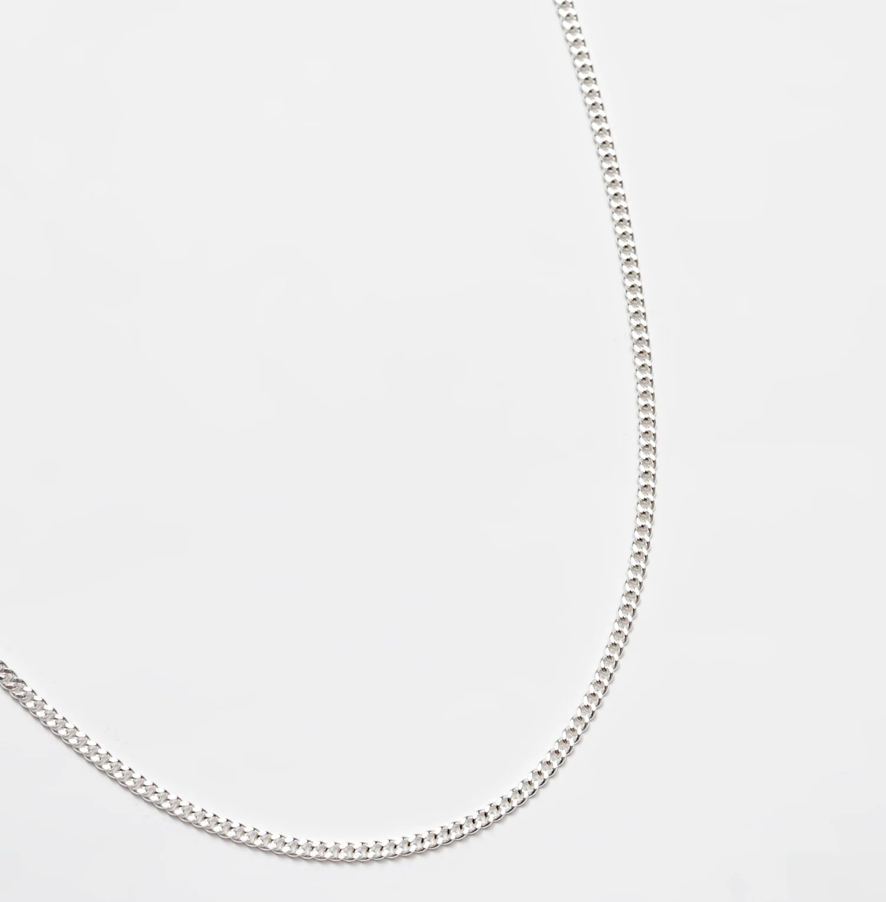 Curb Chain in Sterling Silver