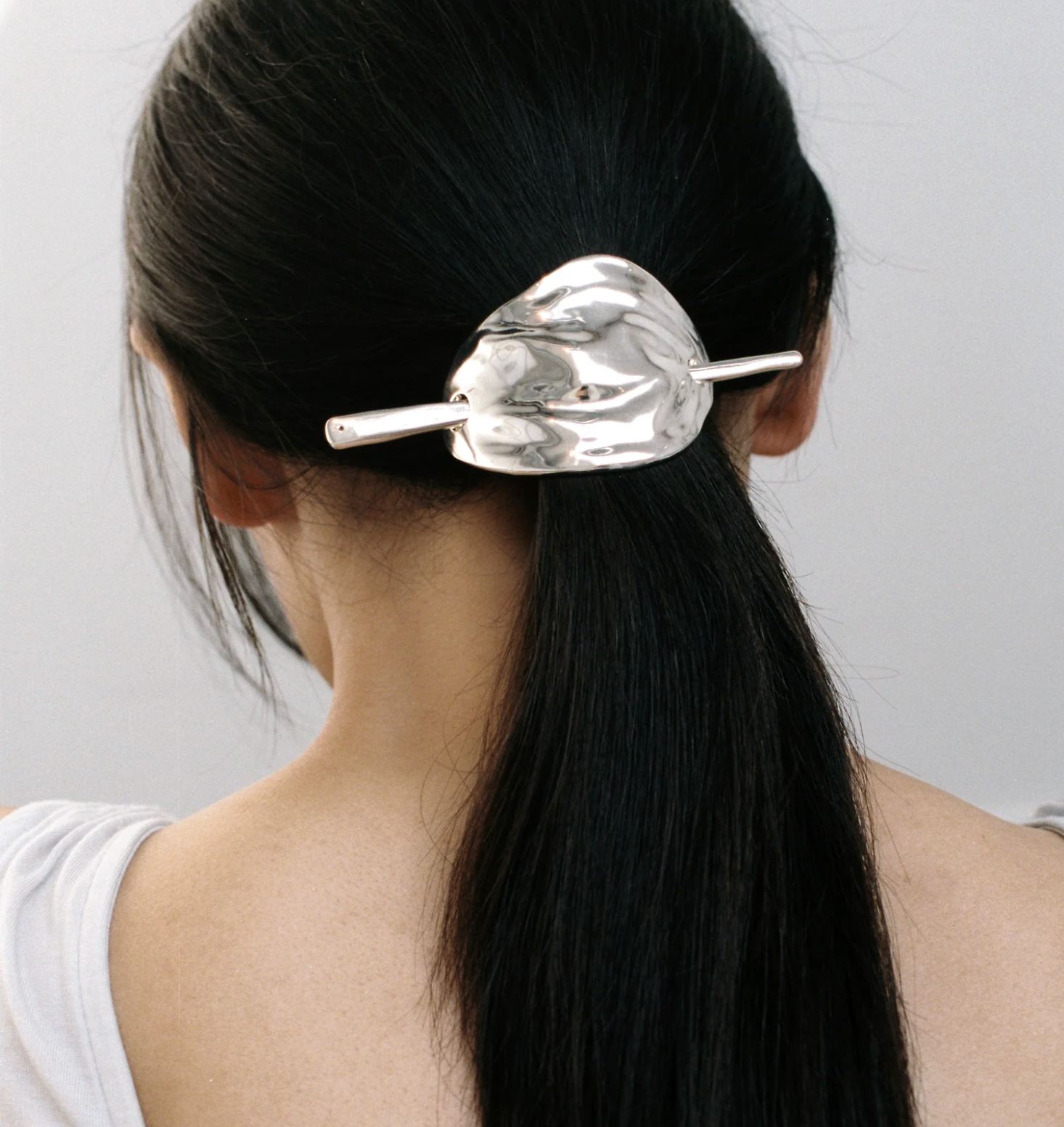 Bean French Pin in Silver