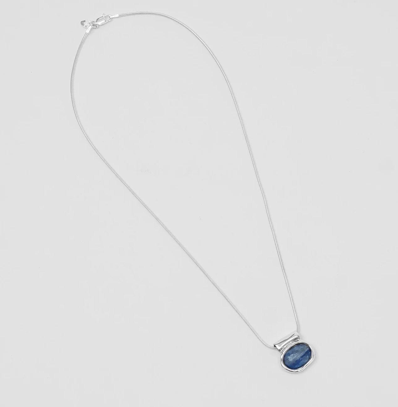 Imogen Necklace in Blue Kyanite and Sterling Silver