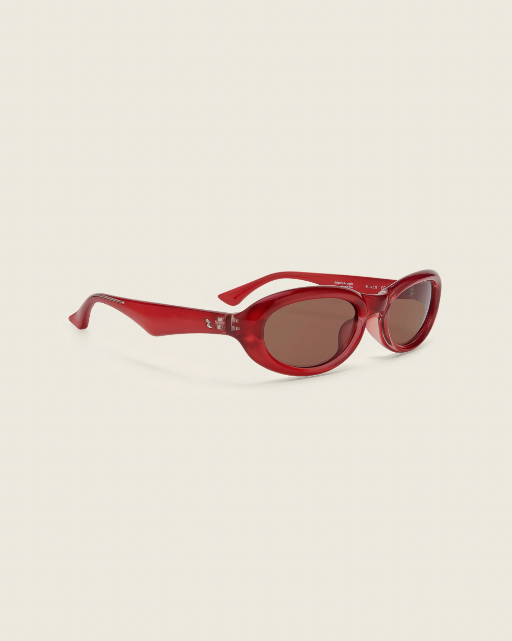 Groupie Sunglasses with Red Frames Brown Lenses