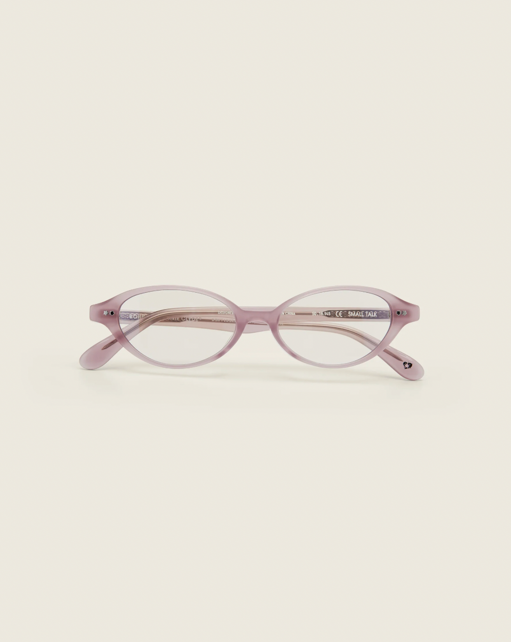 Small Talk Sunglasses with Purple Frames Clear Lenses