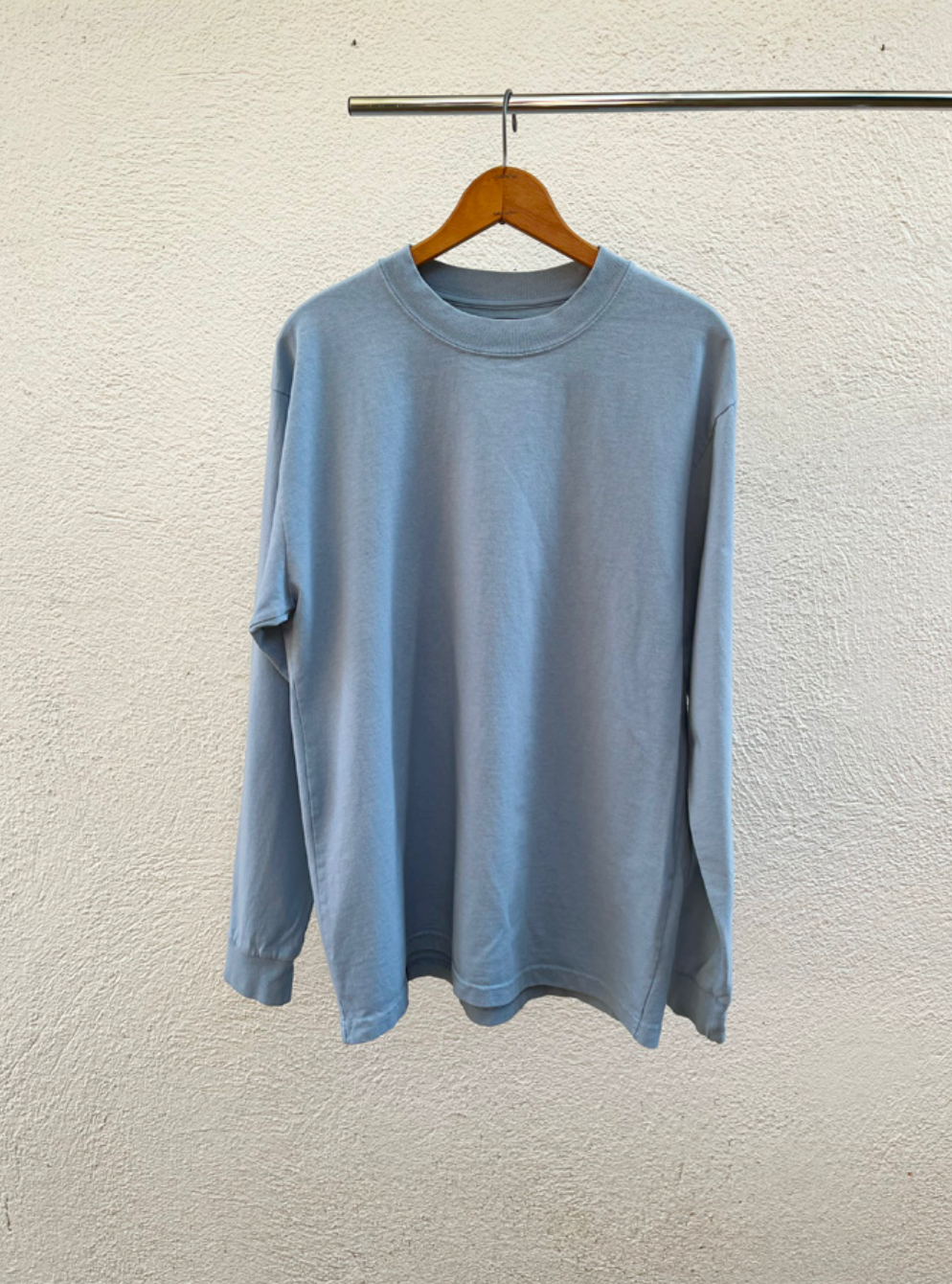 Lite year Long Sleeve Tee in Light Blue