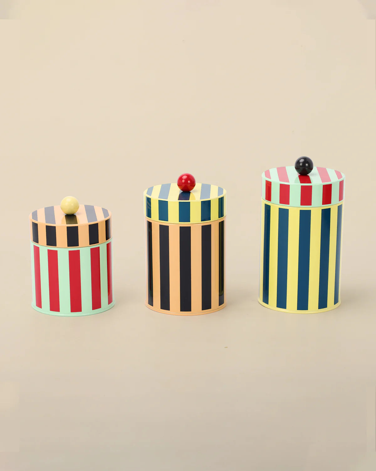 Medium Striped Canister