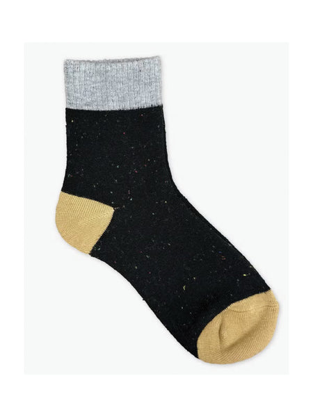 Cami Socks in Black, Gray, and Yellow