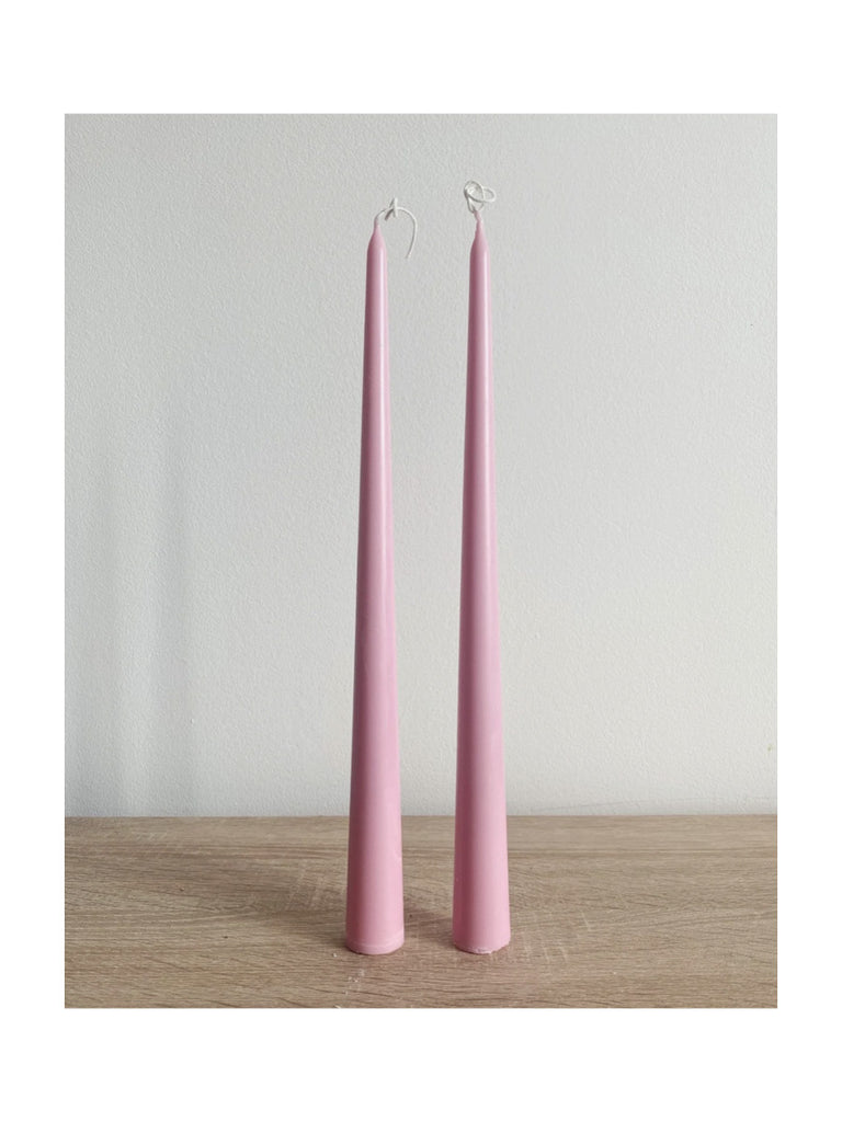 Soie London Taper Candle in Bubblegum Pink