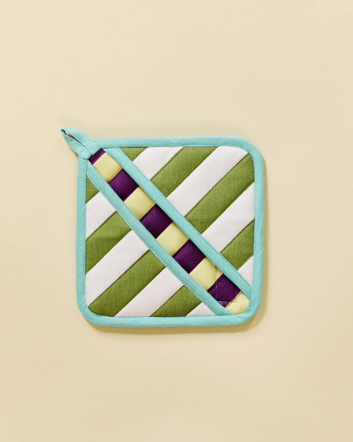 Stripe Pot Holder in Sourdough