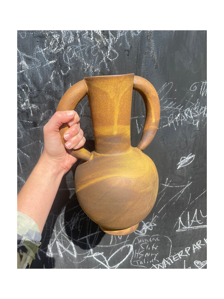 Tiger's Eye Amphora Vase by Summer School Ceramics