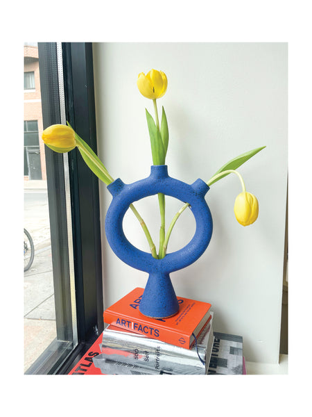 Ikebana Vase in Cobalt