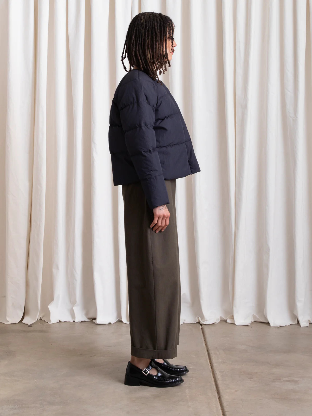 Puffer Jacket in Deep Navy