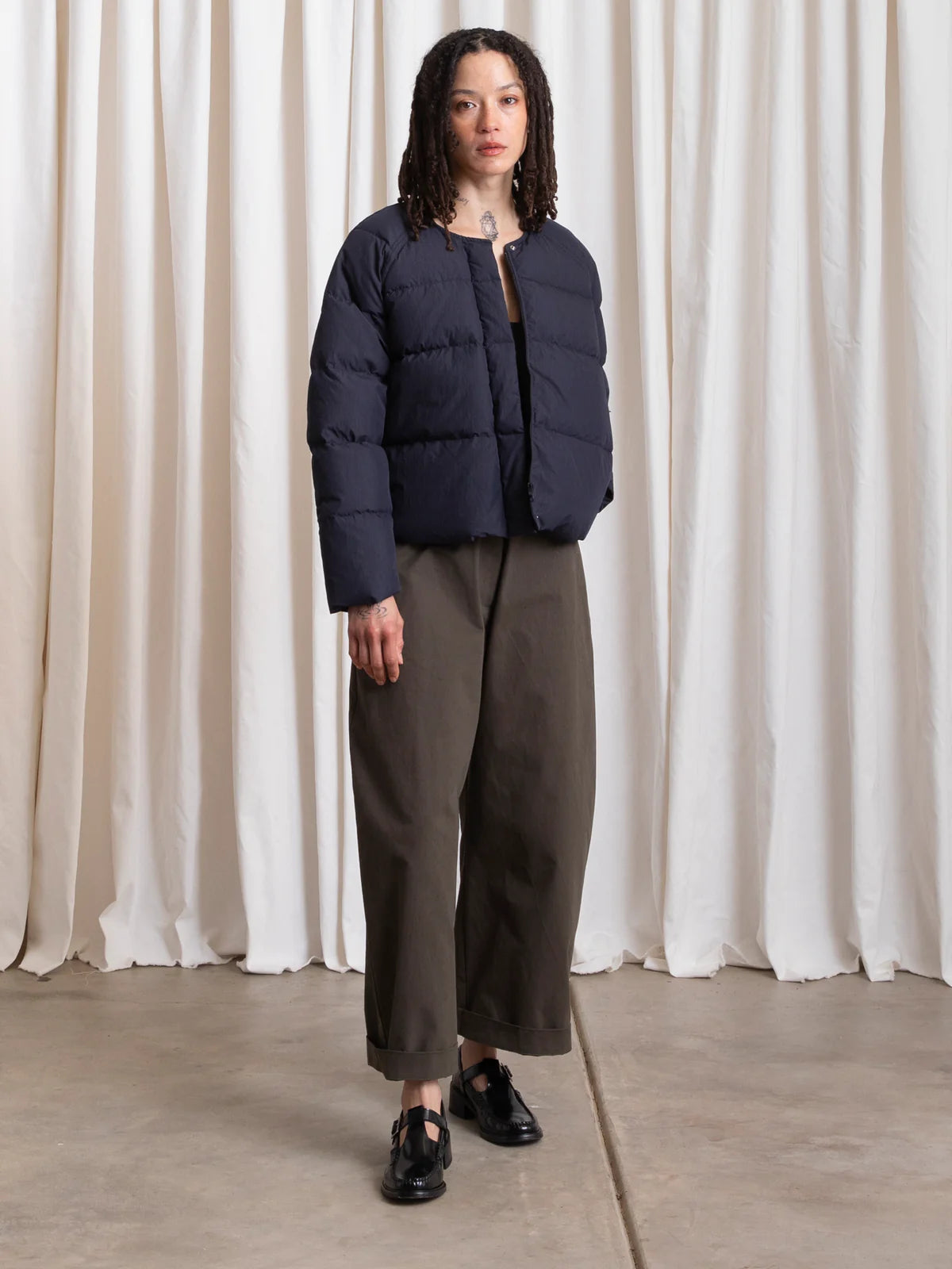 Puffer Jacket in Deep Navy