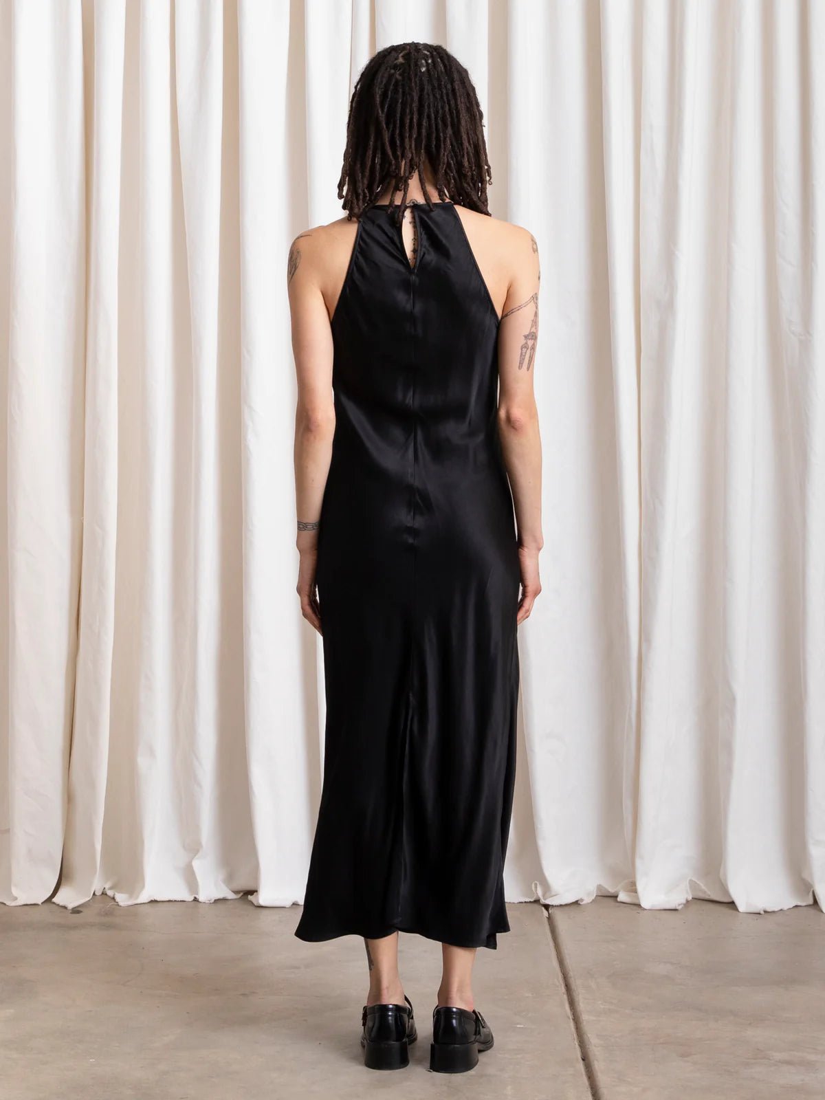 High Neck Dress in Black