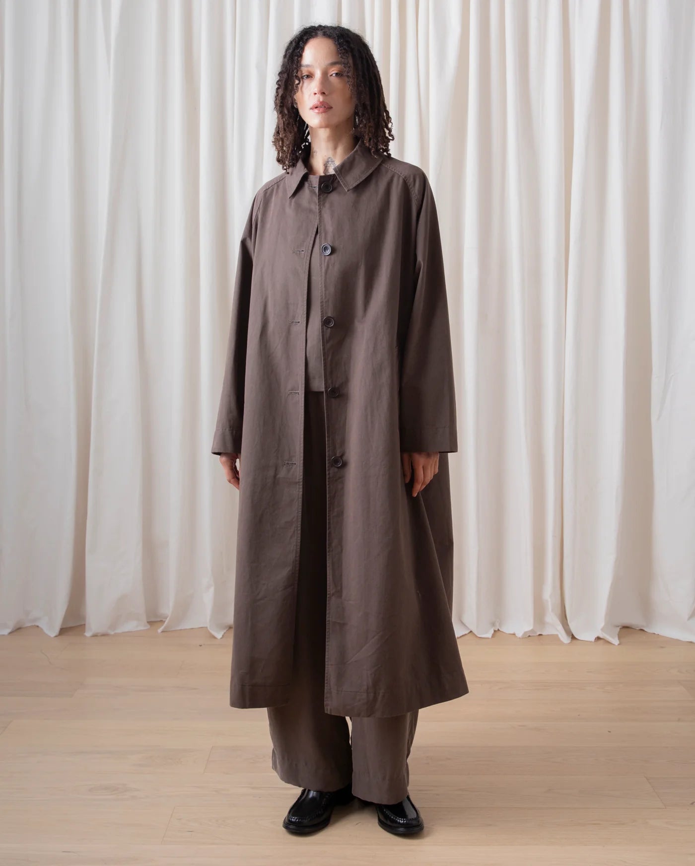New Trench in Dark Taupe