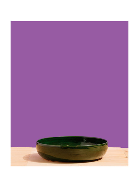 Plate Bowl in Forest Green