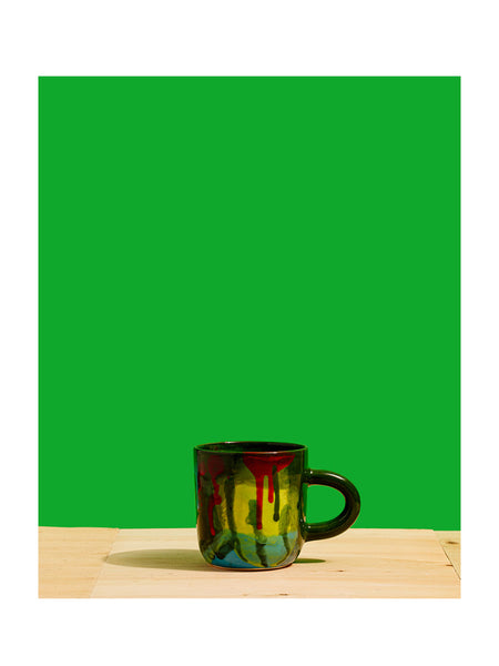 Green Splatter Mug by Ashley Hardy