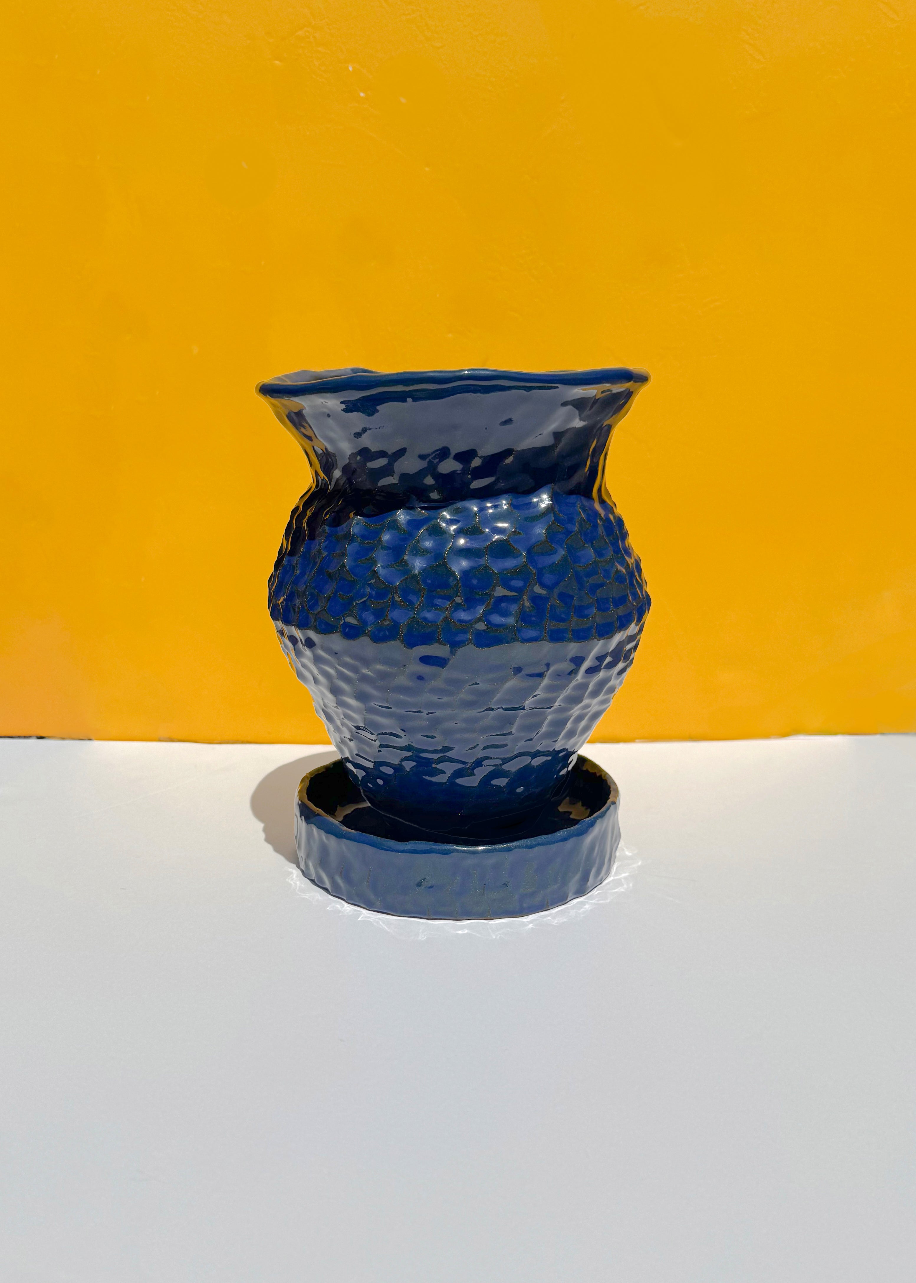Amphora Planter in Deep Blue